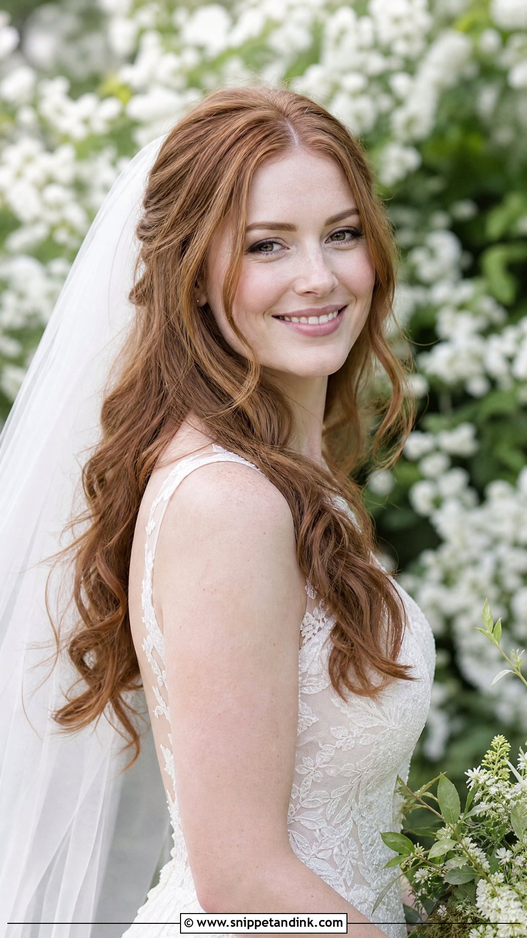 Bride Hair Down With Soft Waves - Snippet and Ink - 15 Bride Hairstyle Down Ideas
