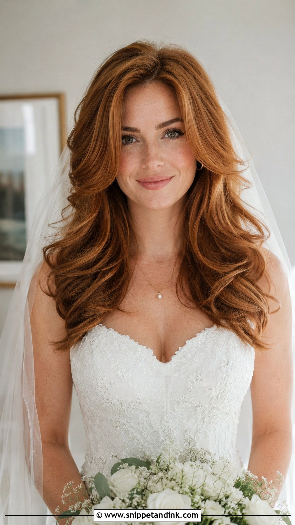 Bride Hair Long Down Bouncy Blowout - Snippet and Ink - 20 Bride Hair Long Down Ideas