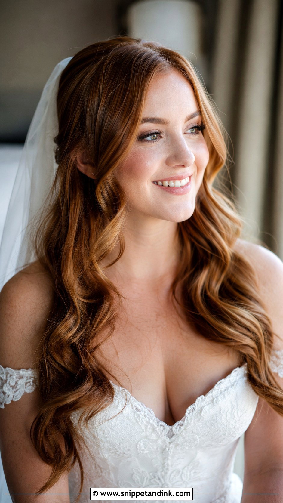 Bride Hair Long Down Loose Curls - Snippet and Ink - 20 Bride Hair Long Down Ideas