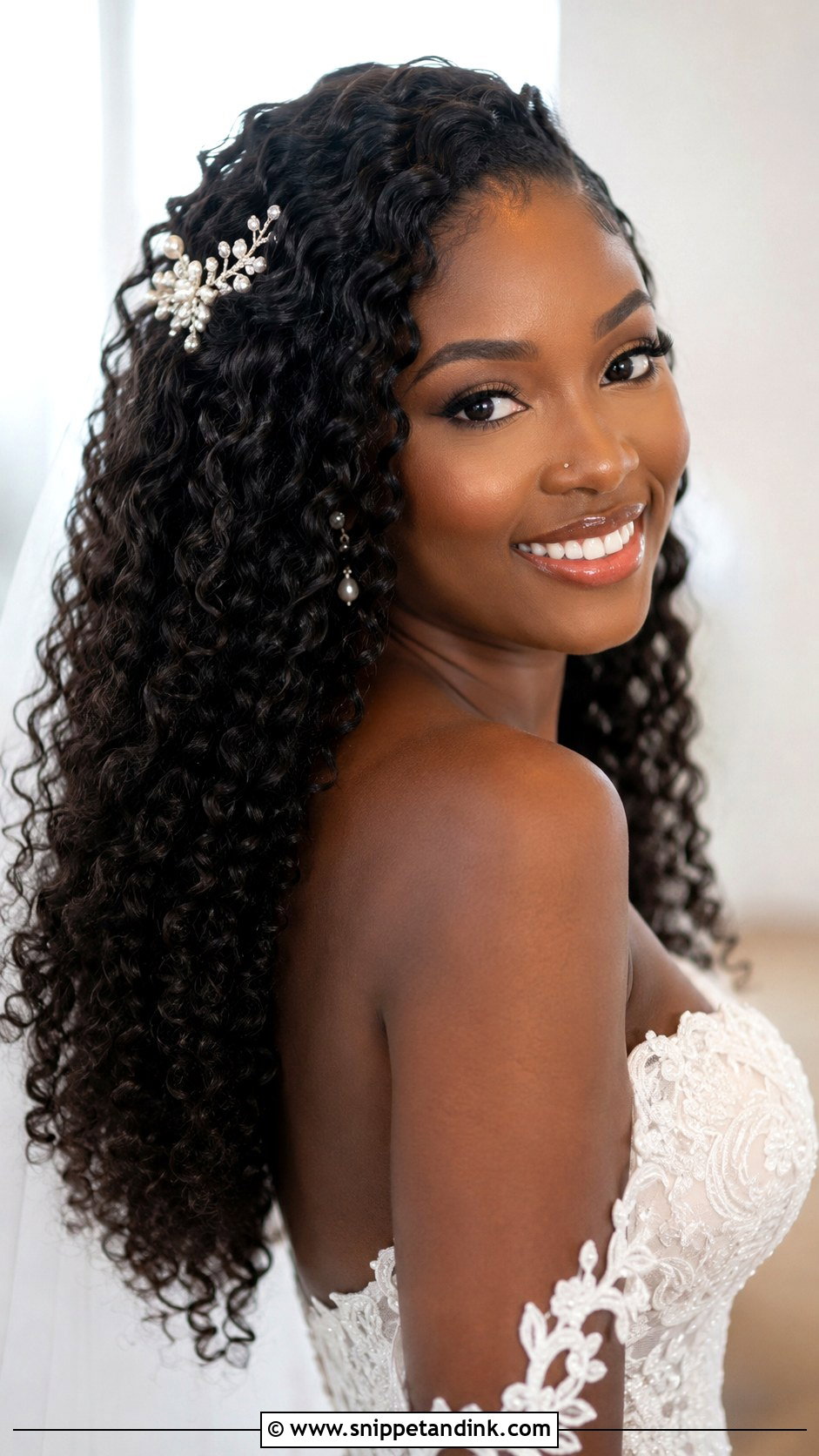 Bride Hair Long Down Natural Curls - Snippet and Ink - 20 Bride Hair Long Down Ideas