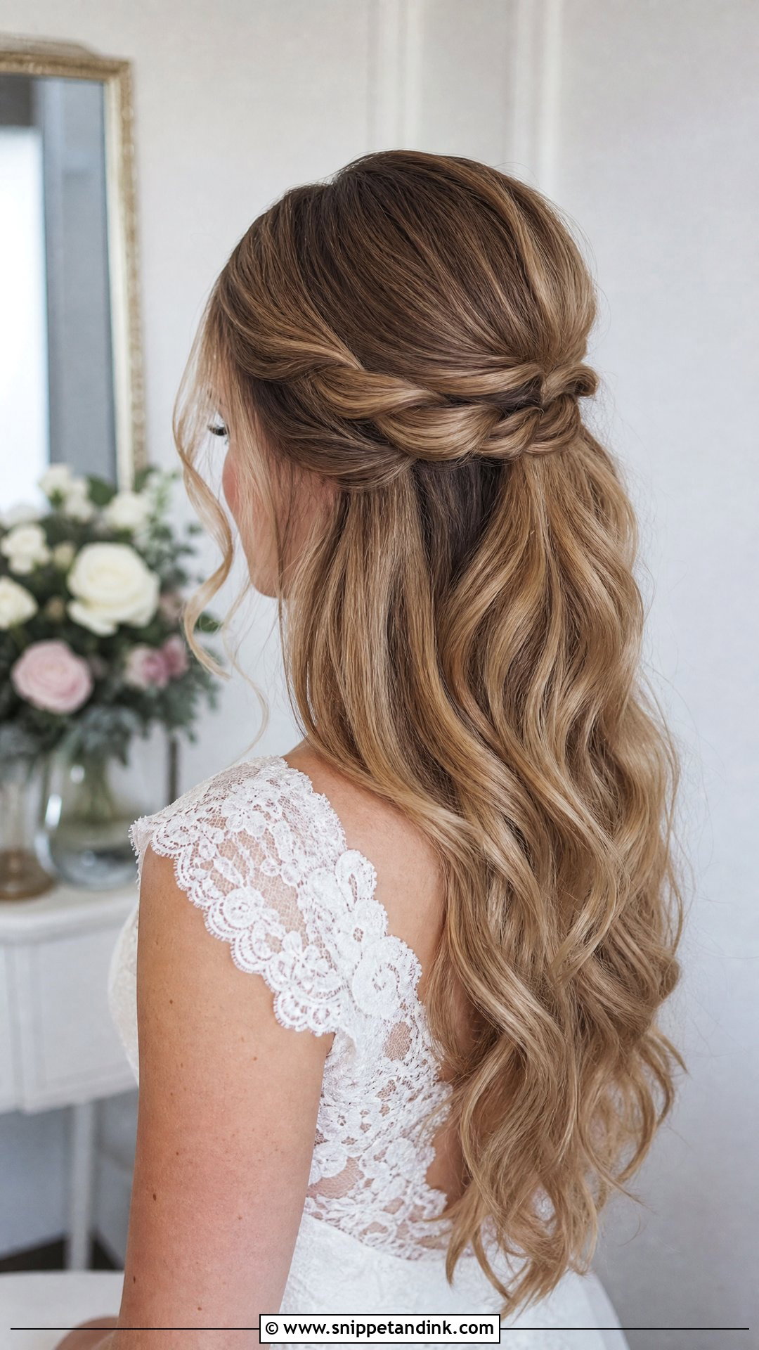 Bride Half Up Half Down Tutorial - Snippet and Ink - 15 Bride Hair Tutorial Ideas