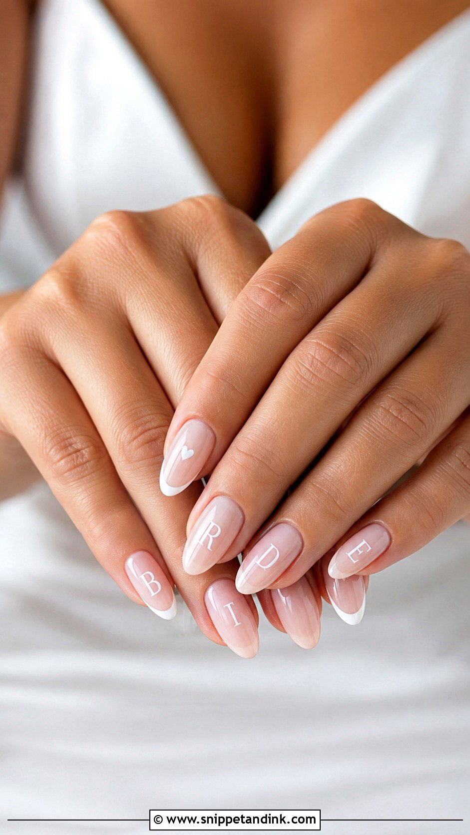 Bride Letter Hens Party Nails - Snippet and Ink - 20 Hens Party Nails