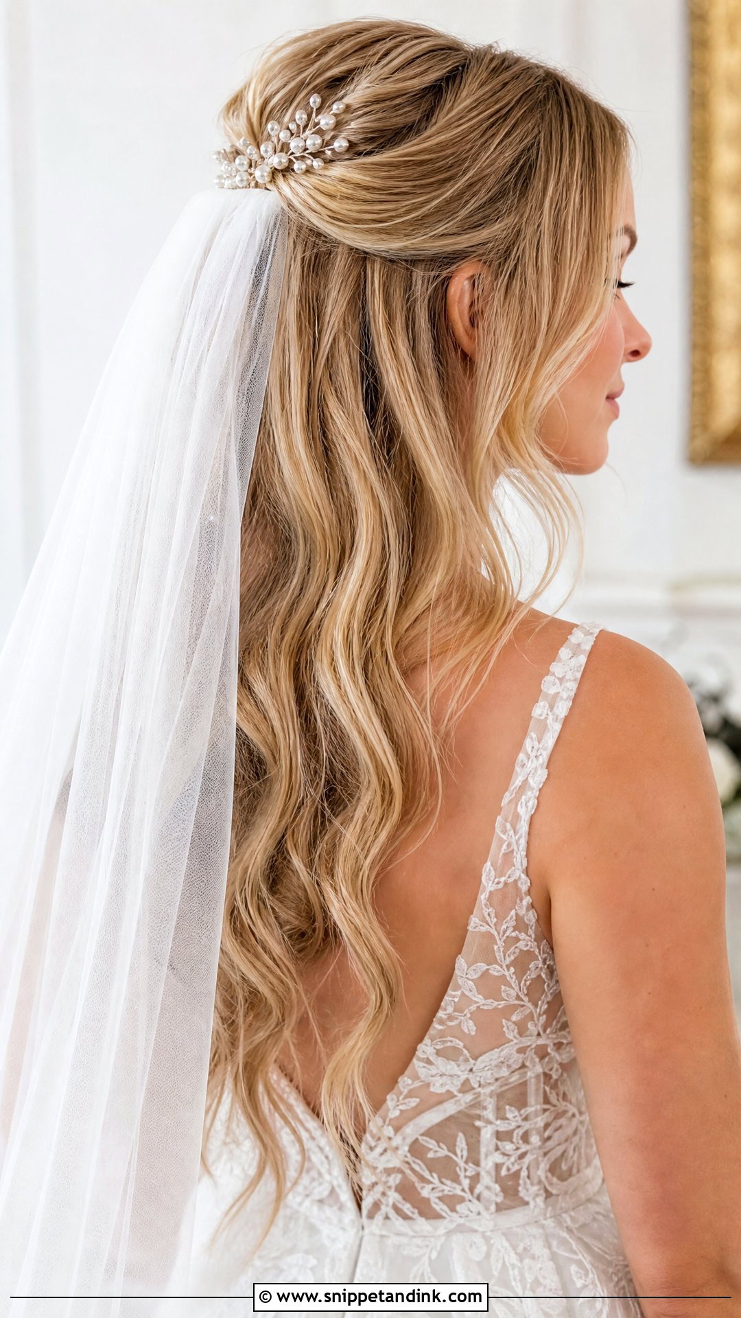 Bride Long Hair With Veil - Snippet and Ink - 15 Bride Hairdos for Long Hair