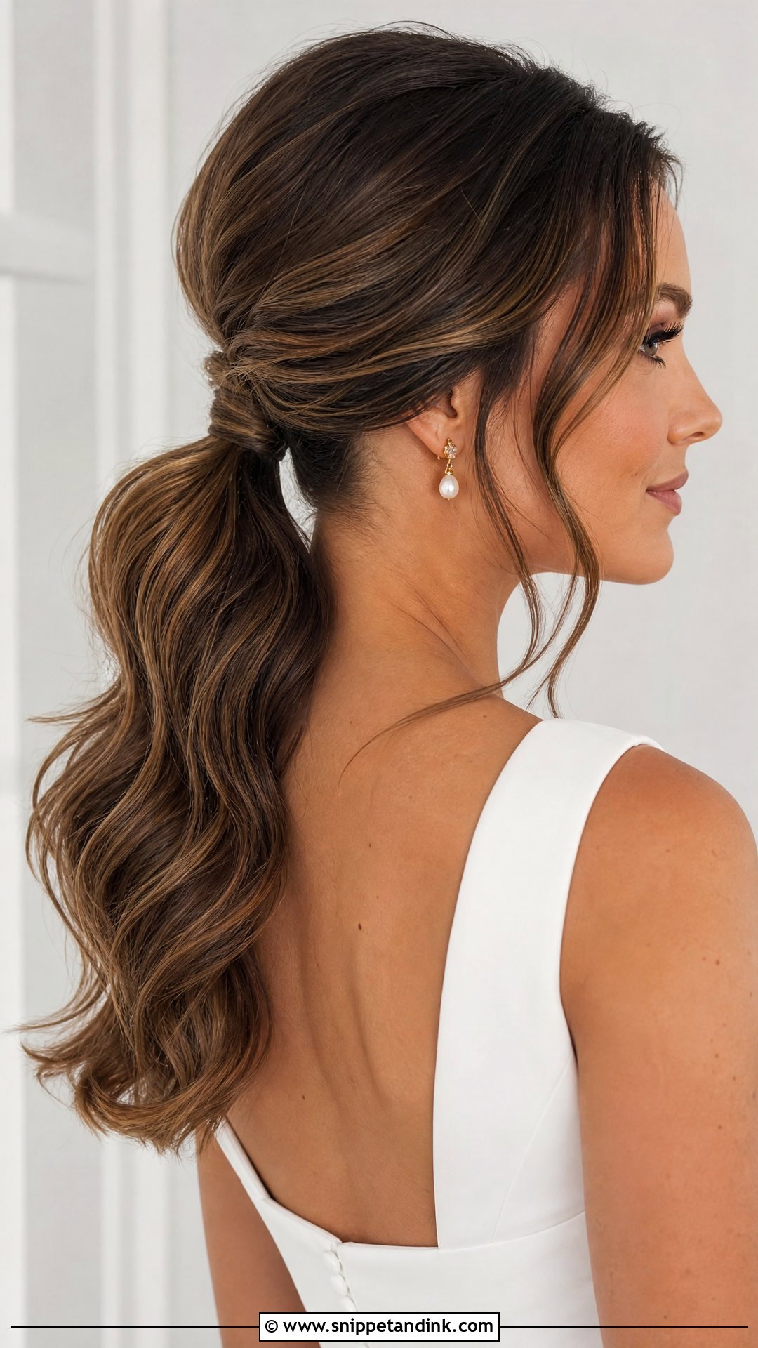 Bride Low Ponytail Tutorial - Snippet and Ink - 15 Bride Hair Tutorial Ideas