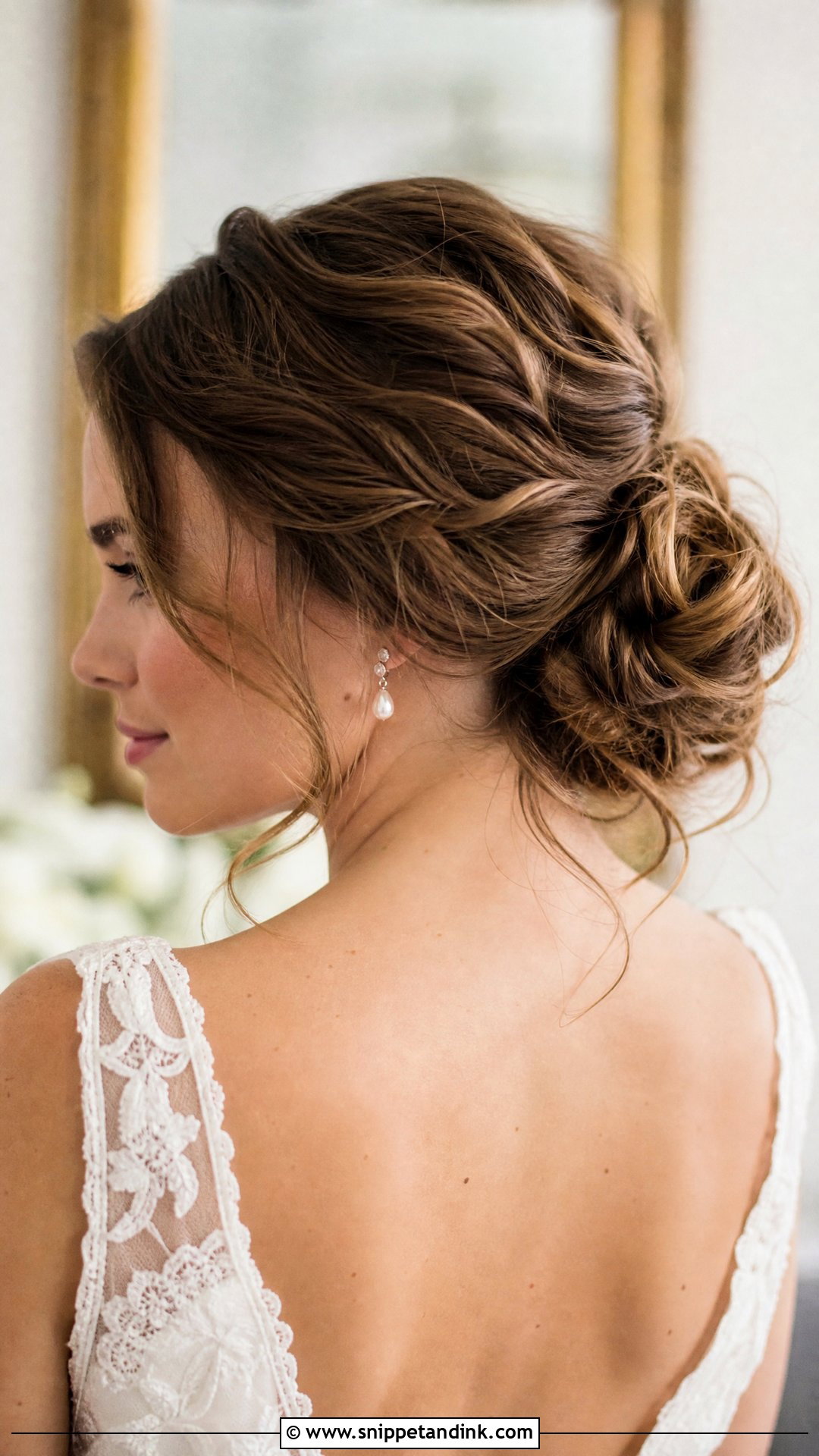 Bride Messy Updo For Medium Hair - Snippet and Ink - 15 Bride Messy Updo Hairstyles