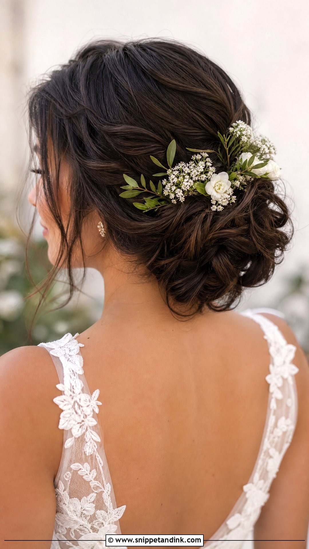 Bride Messy Updo With Flowers - Snippet and Ink - 15 Bride Messy Updo Hairstyles