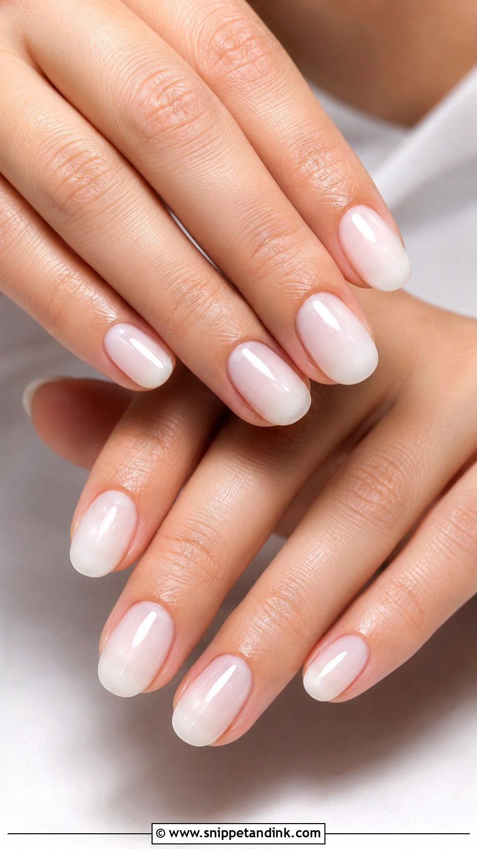 Bride Milky White Nails - Snippet and Ink - 20 Nail Art Design for Bride Ideas