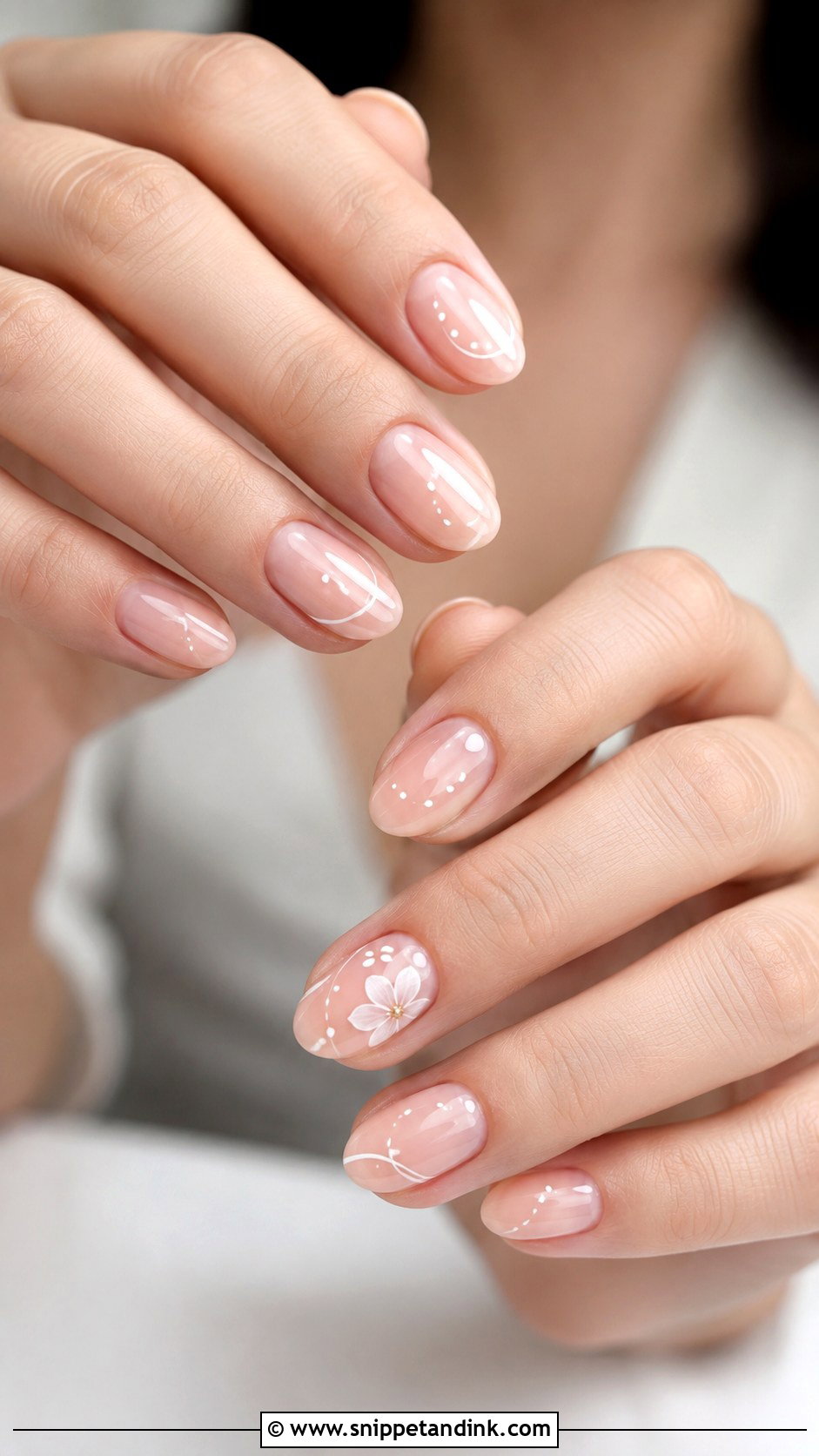 Bride Minimal Nail Art - Snippet and Ink - 20 Bride Nail Designs Wedding Manicure