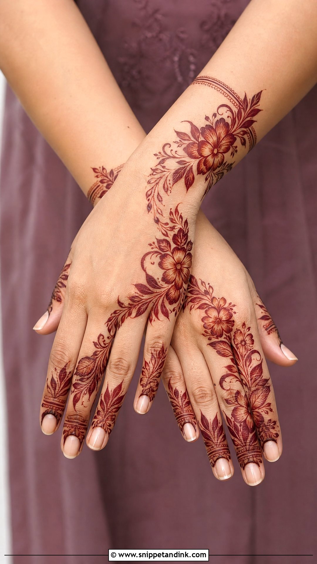 Bride Mother Arabic Mehndi Design - Snippet and Ink - 20 Bride Mother Mehndi Designs