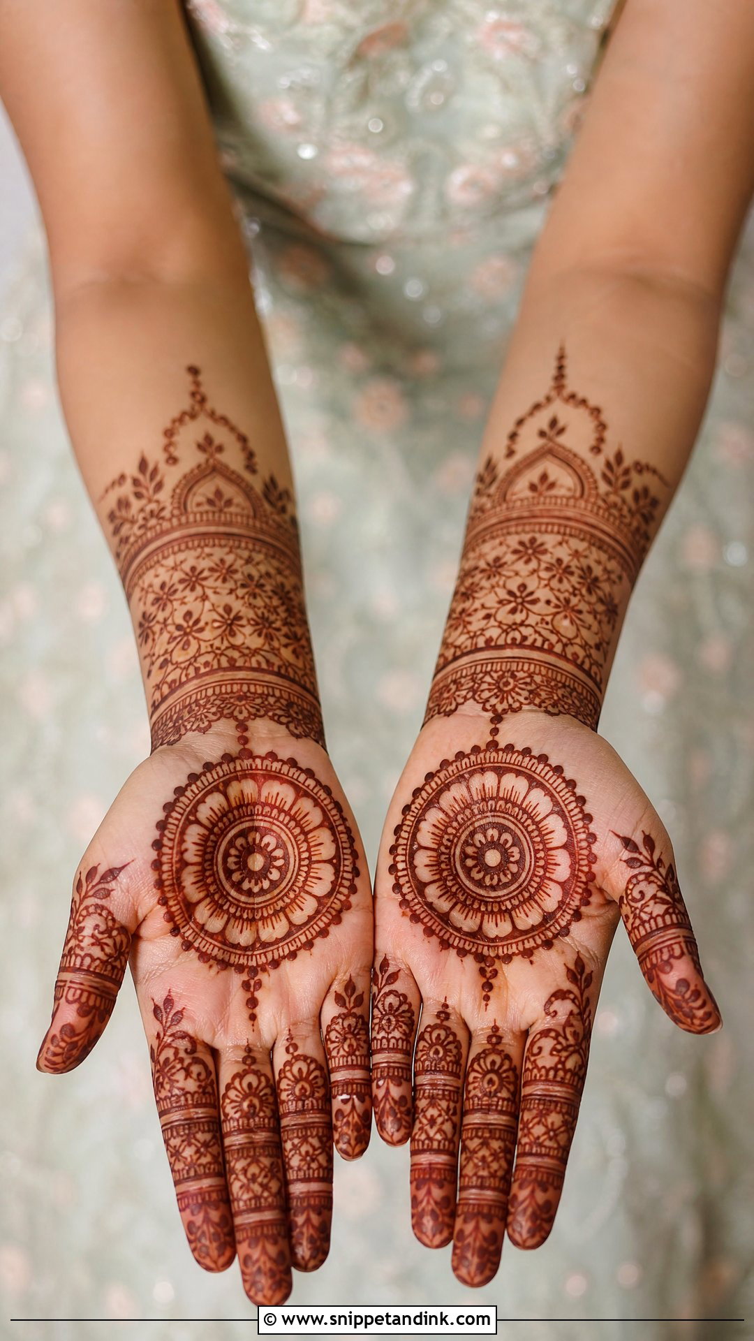 Bride Mother Mandala Mehndi Design - Snippet and Ink - 20 Bride Mother Mehndi Designs