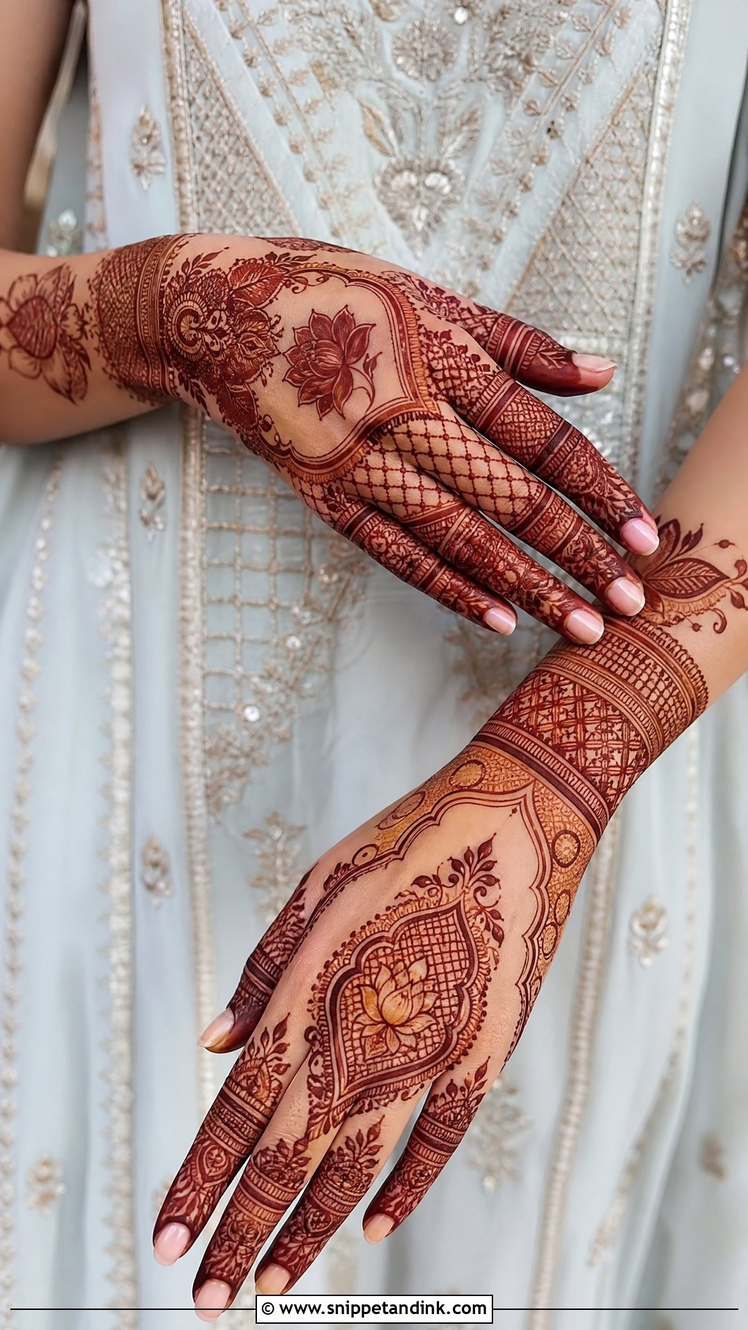Bride Mother Matching Mehndi Design - Snippet and Ink - 20 Bride Mother Mehndi Designs