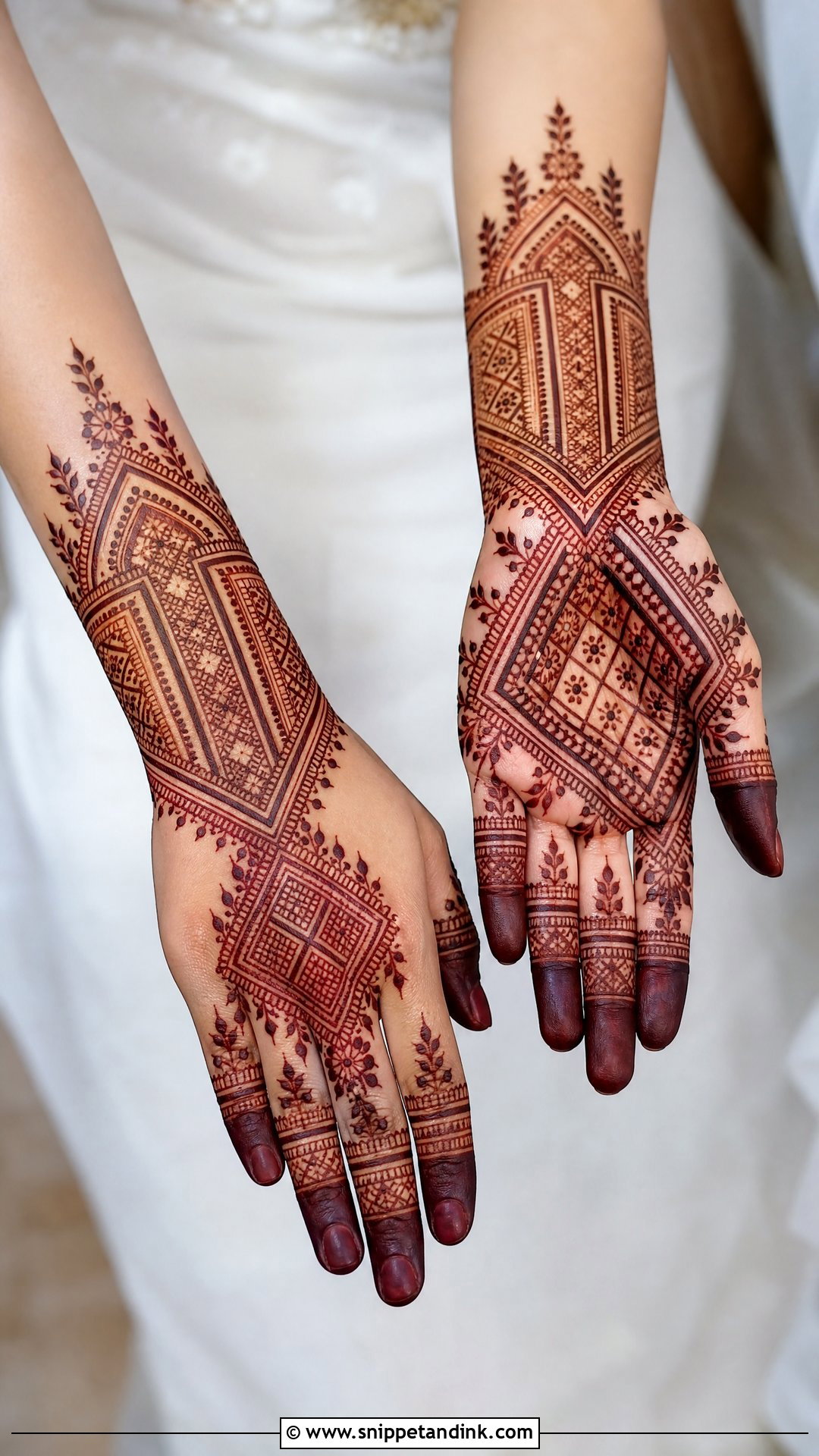 Bride Mother Moroccan Mehndi Design - Snippet and Ink - 20 Bride Mother Mehndi Designs