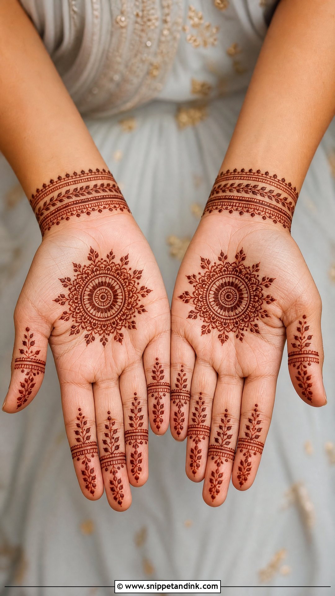 Bride Mother Simple Mehndi Design - Snippet and Ink - 20 Bride Mother Mehndi Designs
