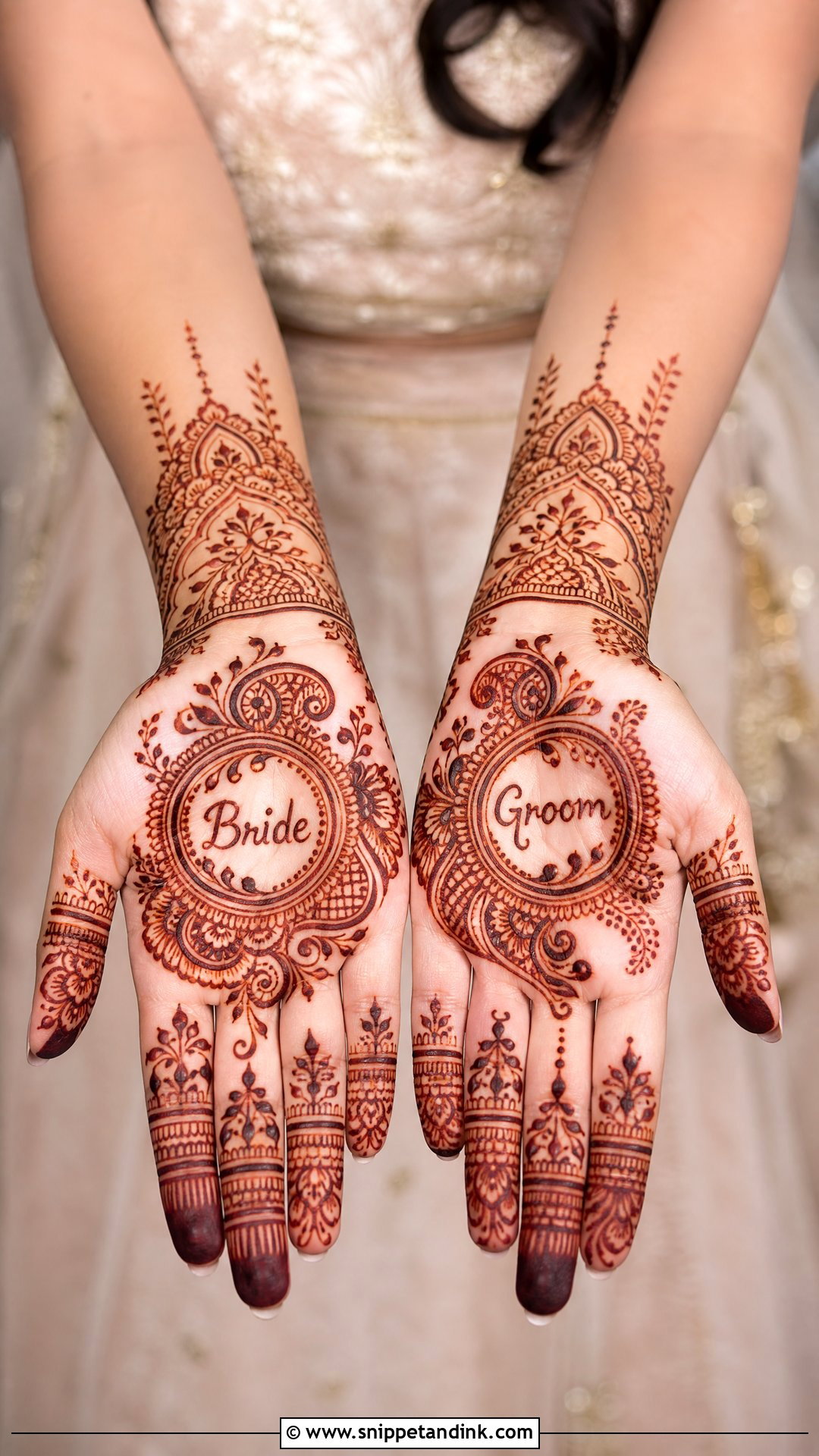 Bride Name Groom Mehndi Design - Snippet and Ink - 20 Grooms Mehndi Design Ideas