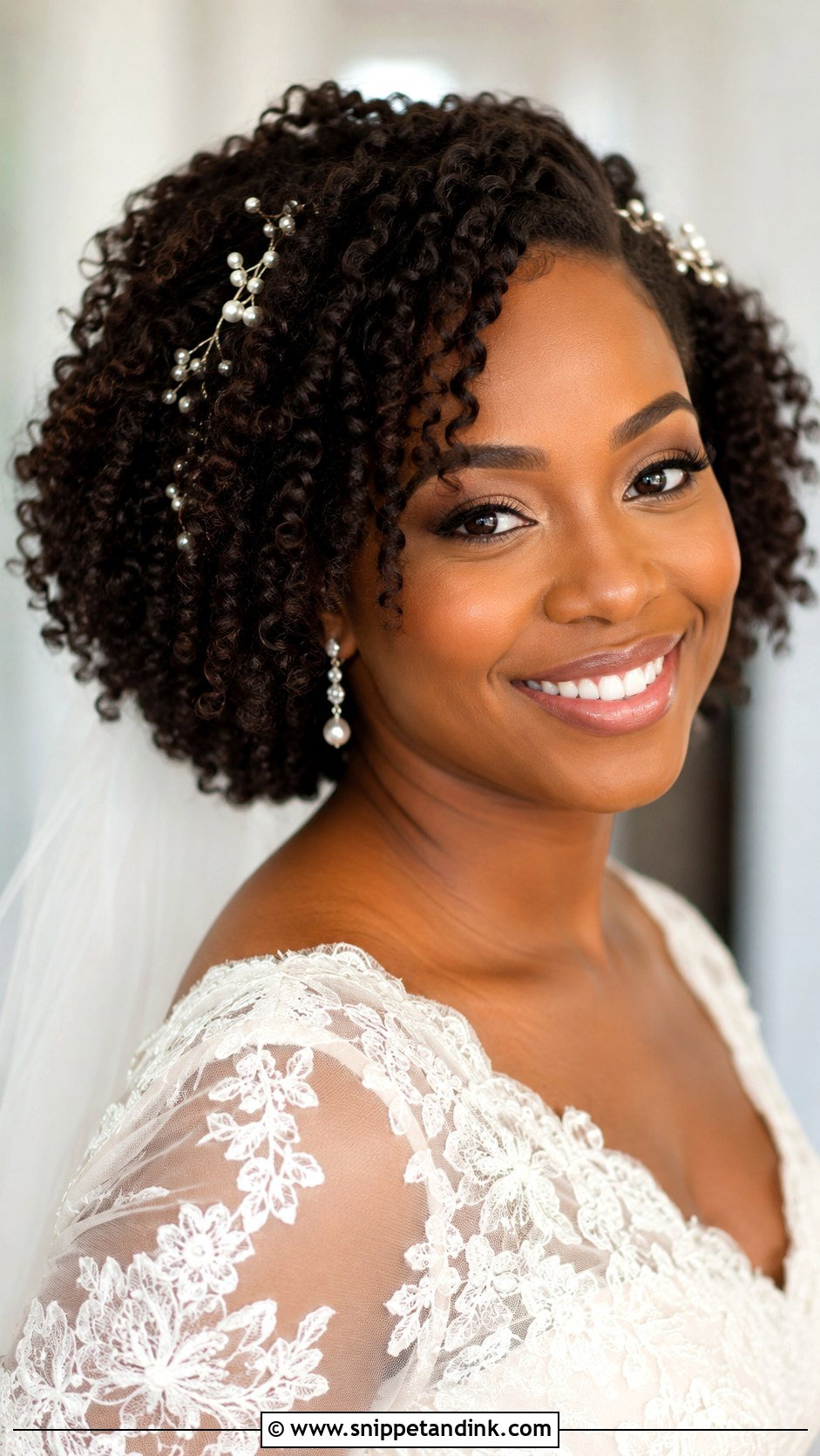 Bride Natural Curls - Snippet and Ink - 15 Modern Bride Hair Ideas