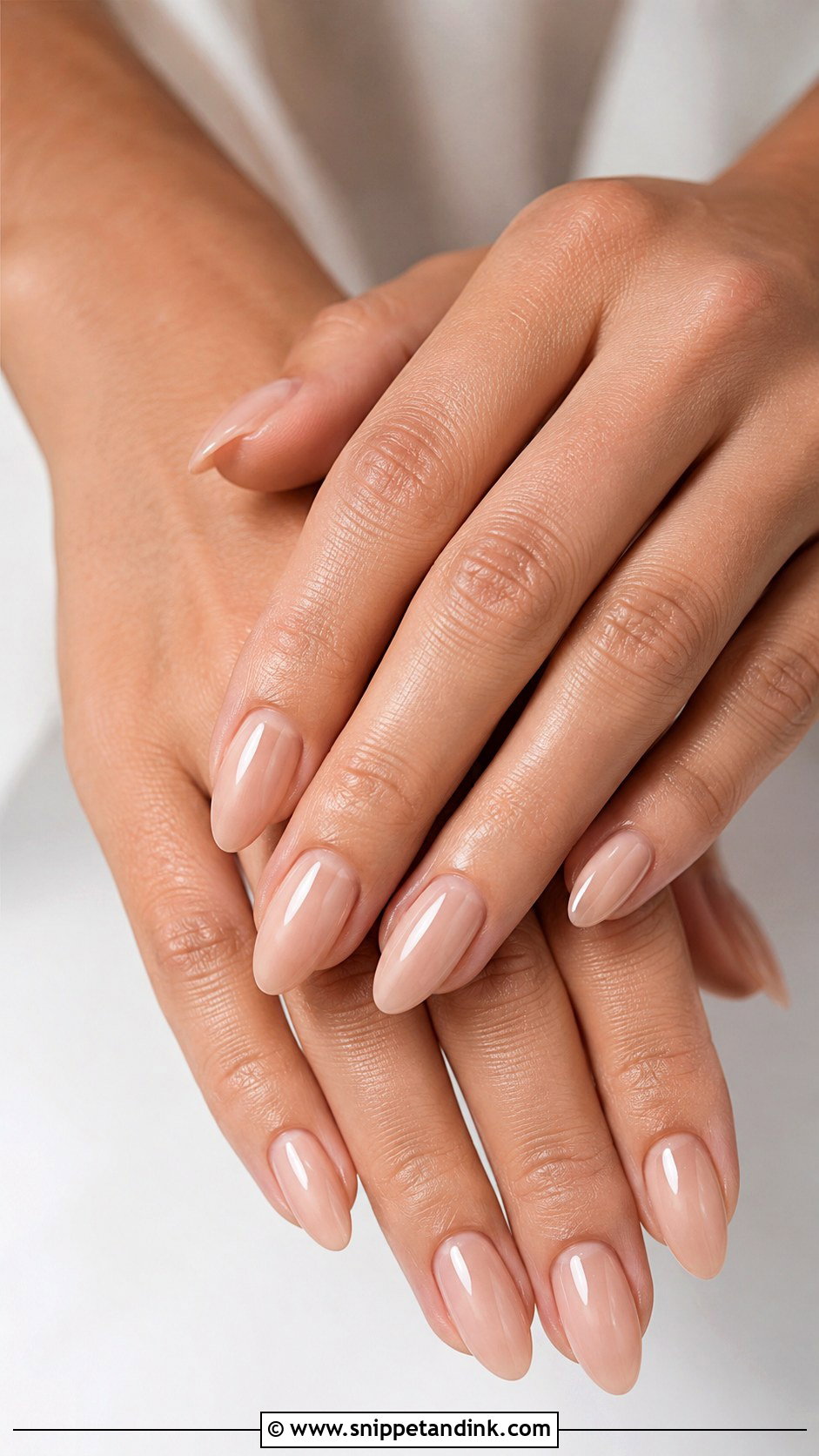 Bride Nude Almond Nails - Snippet and Ink - 20 Bride Nail Designs Wedding Manicure