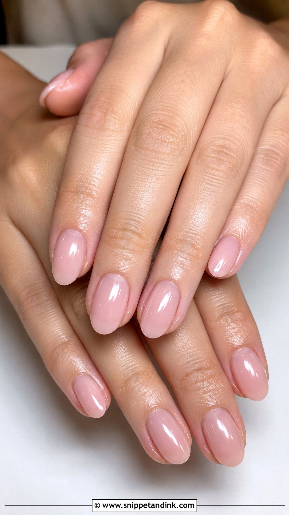 Bride Oval Pink Nails - Snippet and Ink - 20 Bride Nail Designs Wedding Manicure