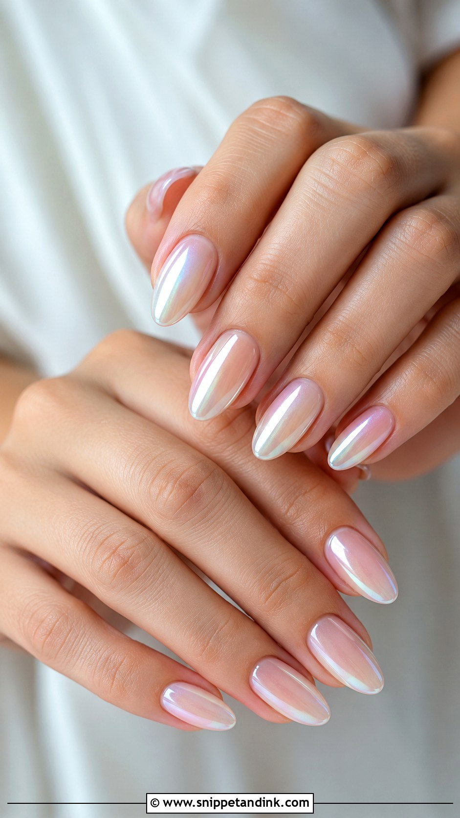 Bride Pearl Chrome Nails - Snippet and Ink - 20 Nail Art Design for Bride Ideas