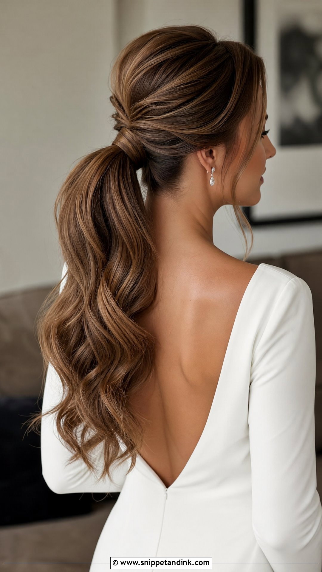 Bride Ponytail For Long Hair - Snippet and Ink - 15 Bride Hairdos for Long Hair