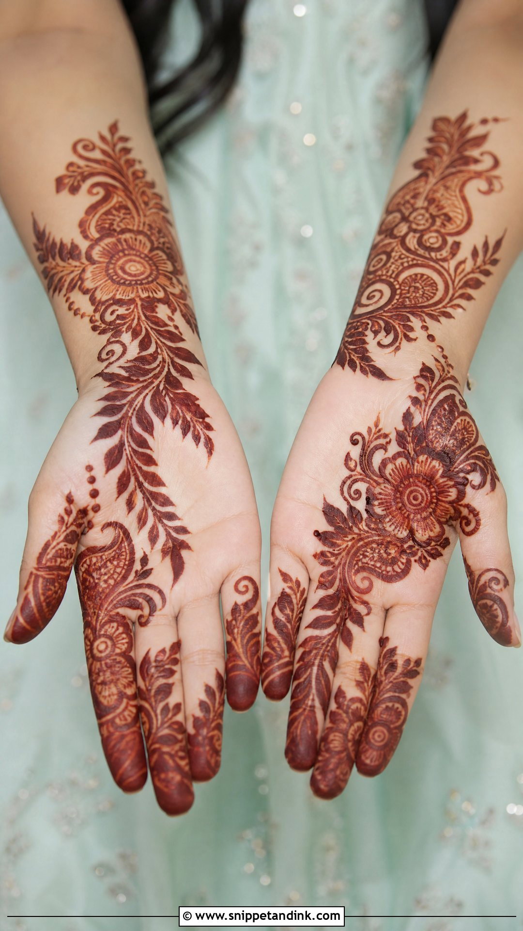 Bride Sister Arabic Mehndi - Snippet and Ink - 20 Sister Marriage Mehndi Design Ideas