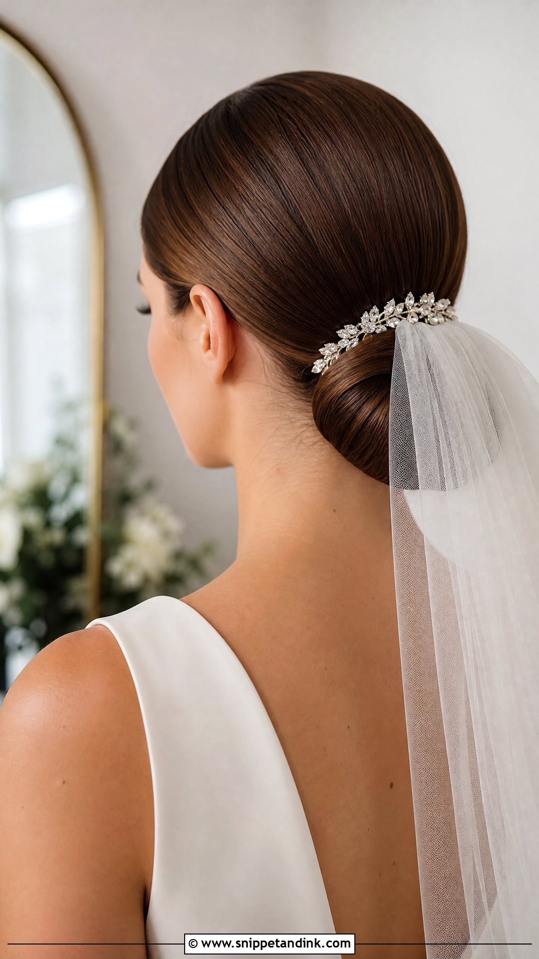Bride Sleek Chignon Tutorial - Snippet and Ink - 15 Bride Hair Tutorial Ideas