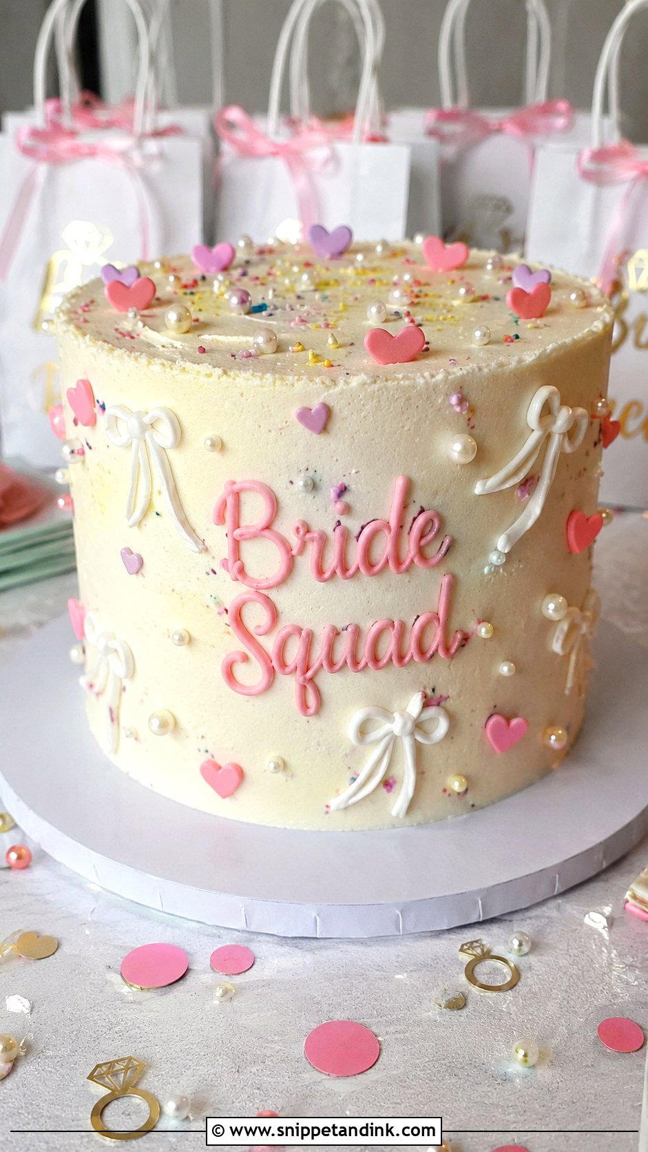 Bride Squad Cake - Snippet and Ink - 20 Bachelorette Cake for Bride