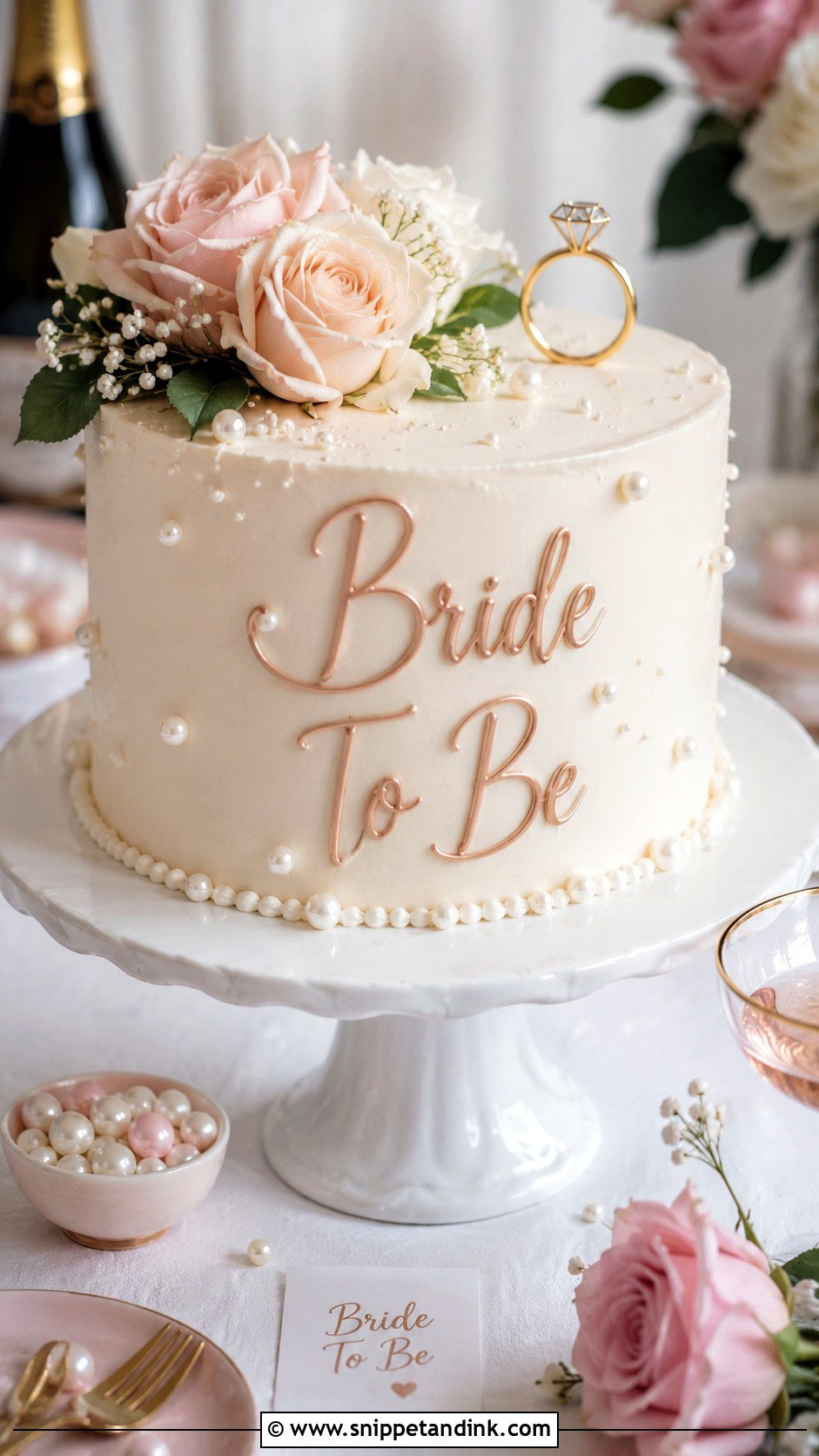 Bride To Be Cake - Snippet and Ink - 20 Bachelorette Cake for Bride