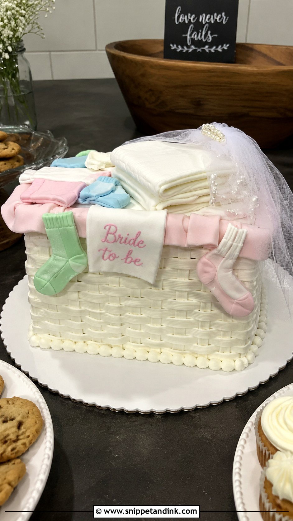 Bride To Be Laundry Cake - Snippet and Ink - 20 Funny Bride to Be Cake Ideas