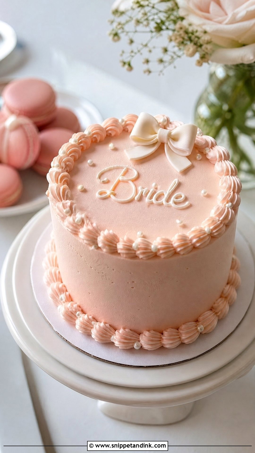 Bride To Be Mini Cake - Snippet and Ink - 35 Bride to Be Cake Ideas