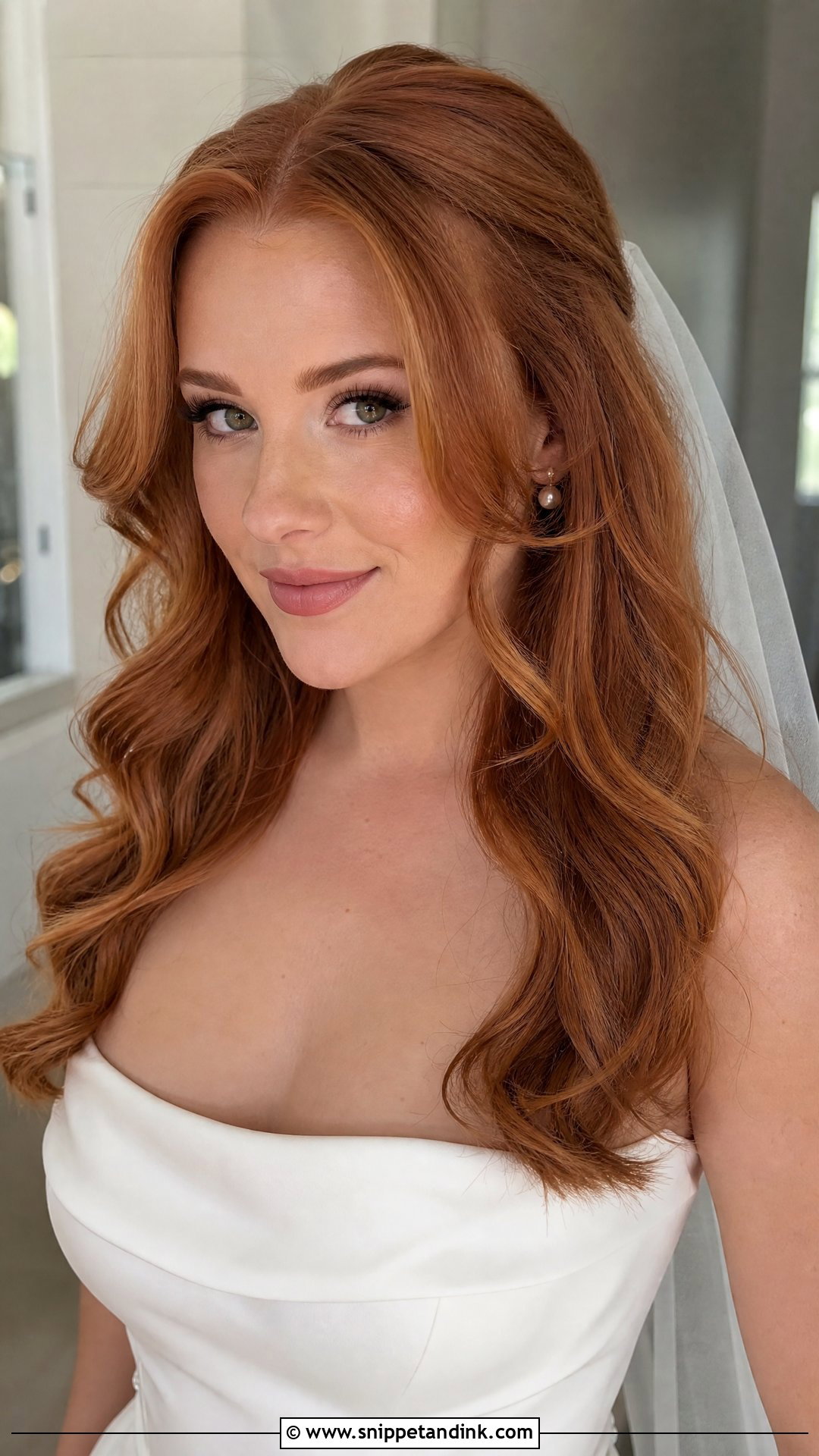 Brides Hair Down With Face Framing Layers - Snippet and Ink - 15 Brides Hair Down Ideas