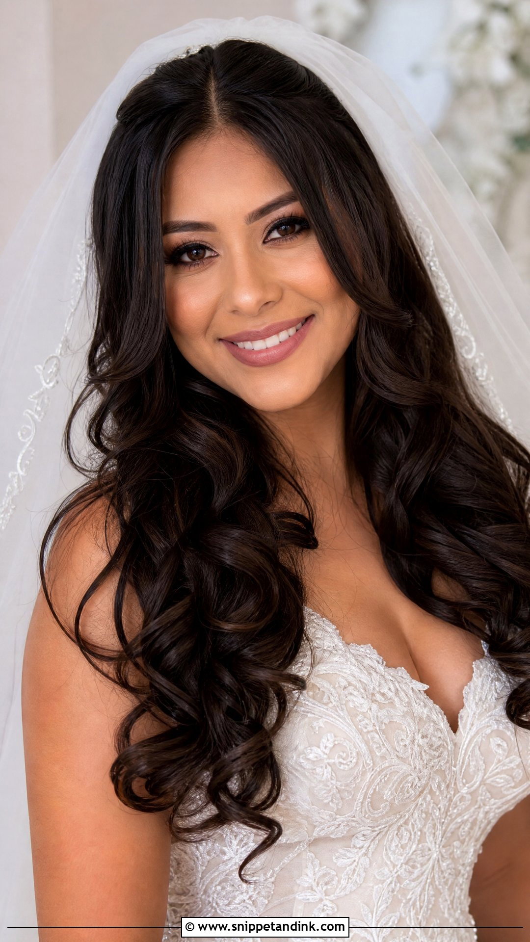 Brides Hair Down With Veil - Snippet and Ink - 15 Brides Hair Down Ideas