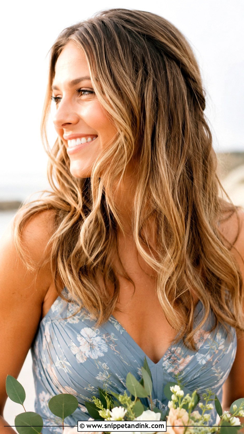 Bridesmaid Beach Waves Down - Snippet and Ink - 30 Bridesmaid Hairstyles Down