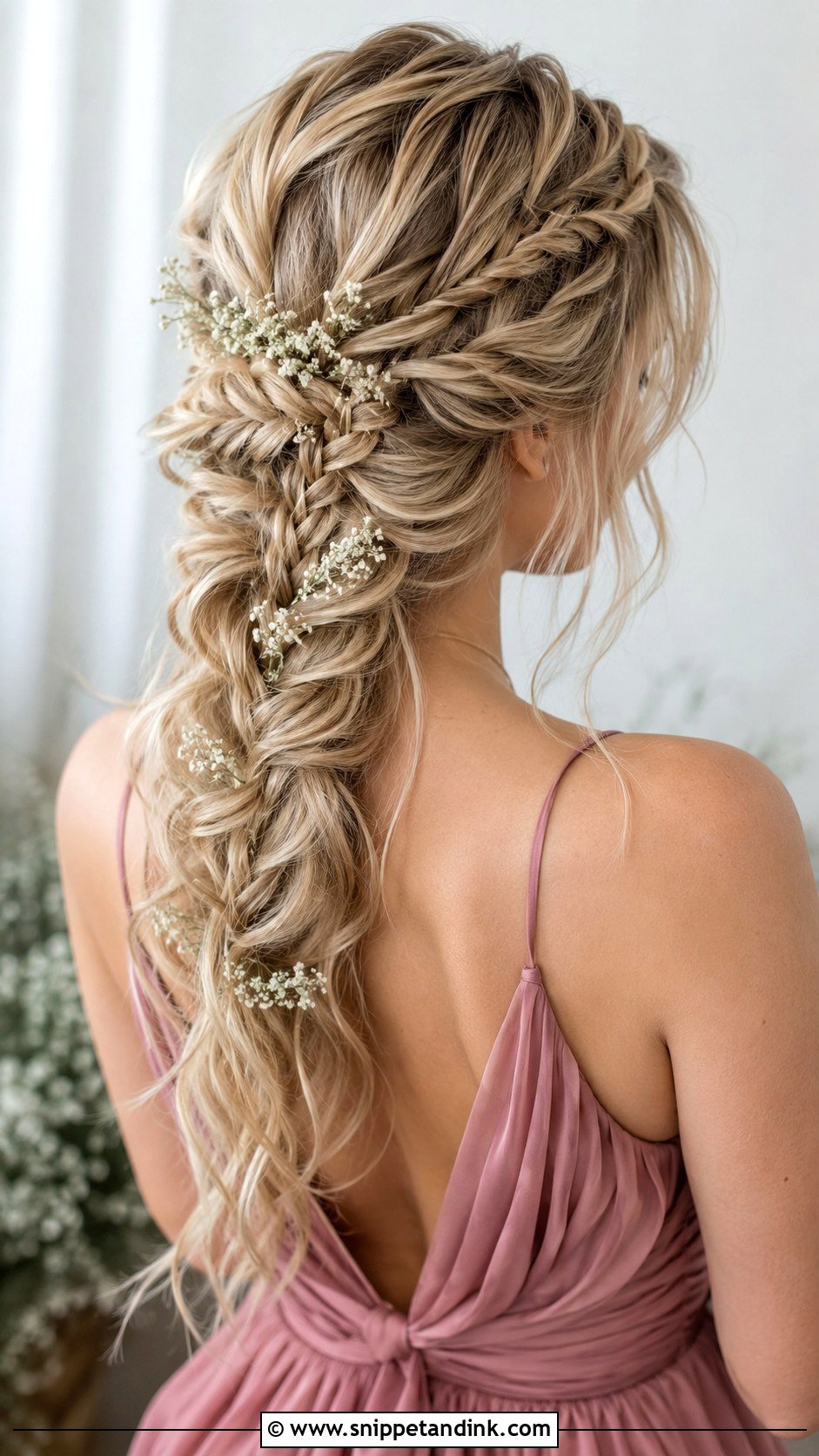 Bridesmaid Boho Braid For Long Hair - Snippet and Ink - 20 Bridesmaids Hairstyles for Long Hair