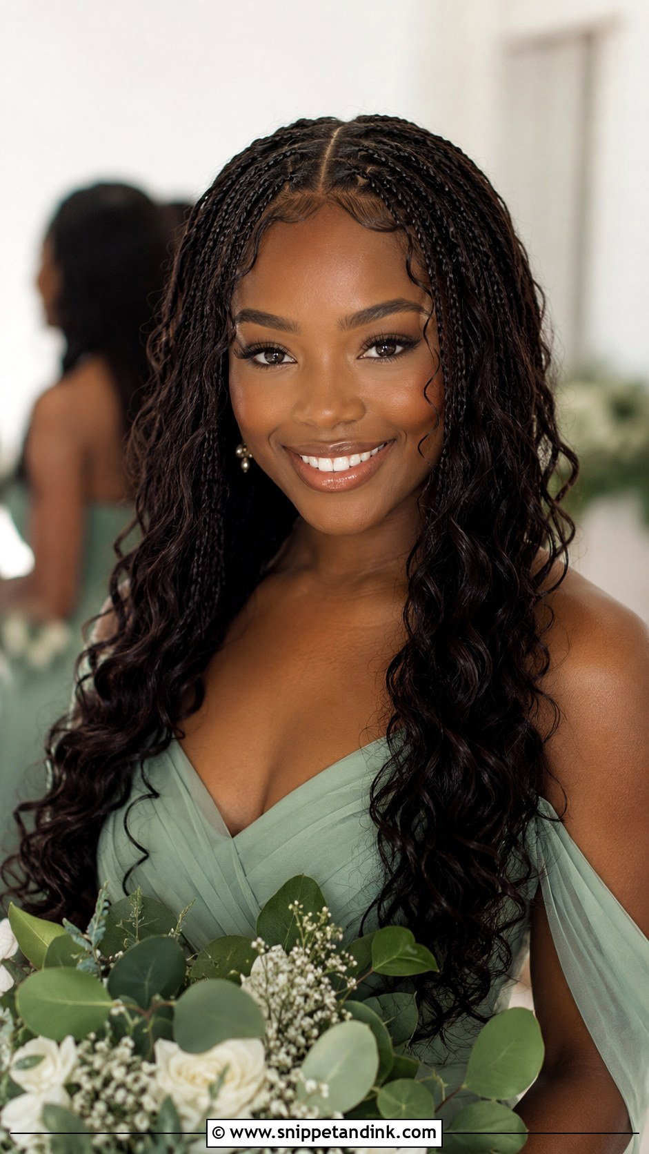 Bridesmaid Boho Braids For Black Women - Snippet and Ink - 25 Bridesmaid Hair Black Women Ideas