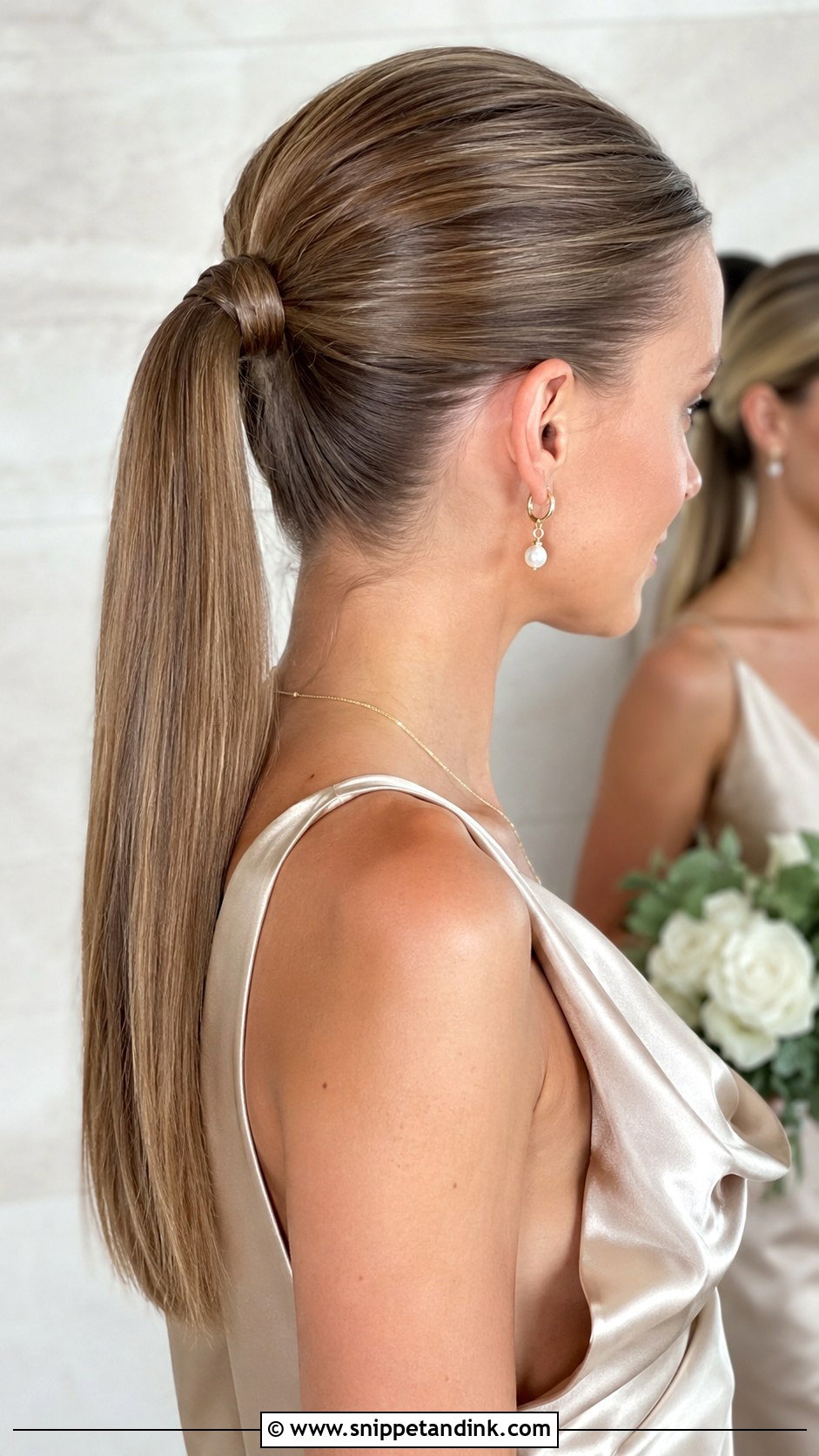 Bridesmaid Braided Bun - Snippet and Ink - 20 Wedding Bridesmaid Hairdo Ideas
