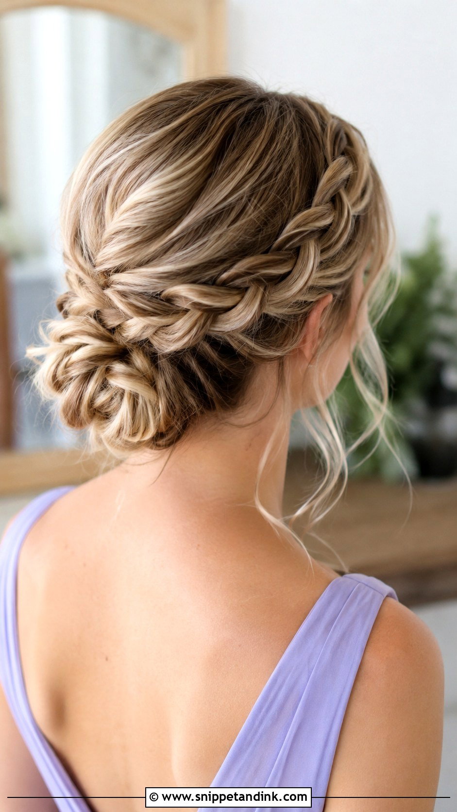 Bridesmaid Braided Bun Updo - Snippet and Ink - 20 Wedding Bridesmaid Hairstyles Updo