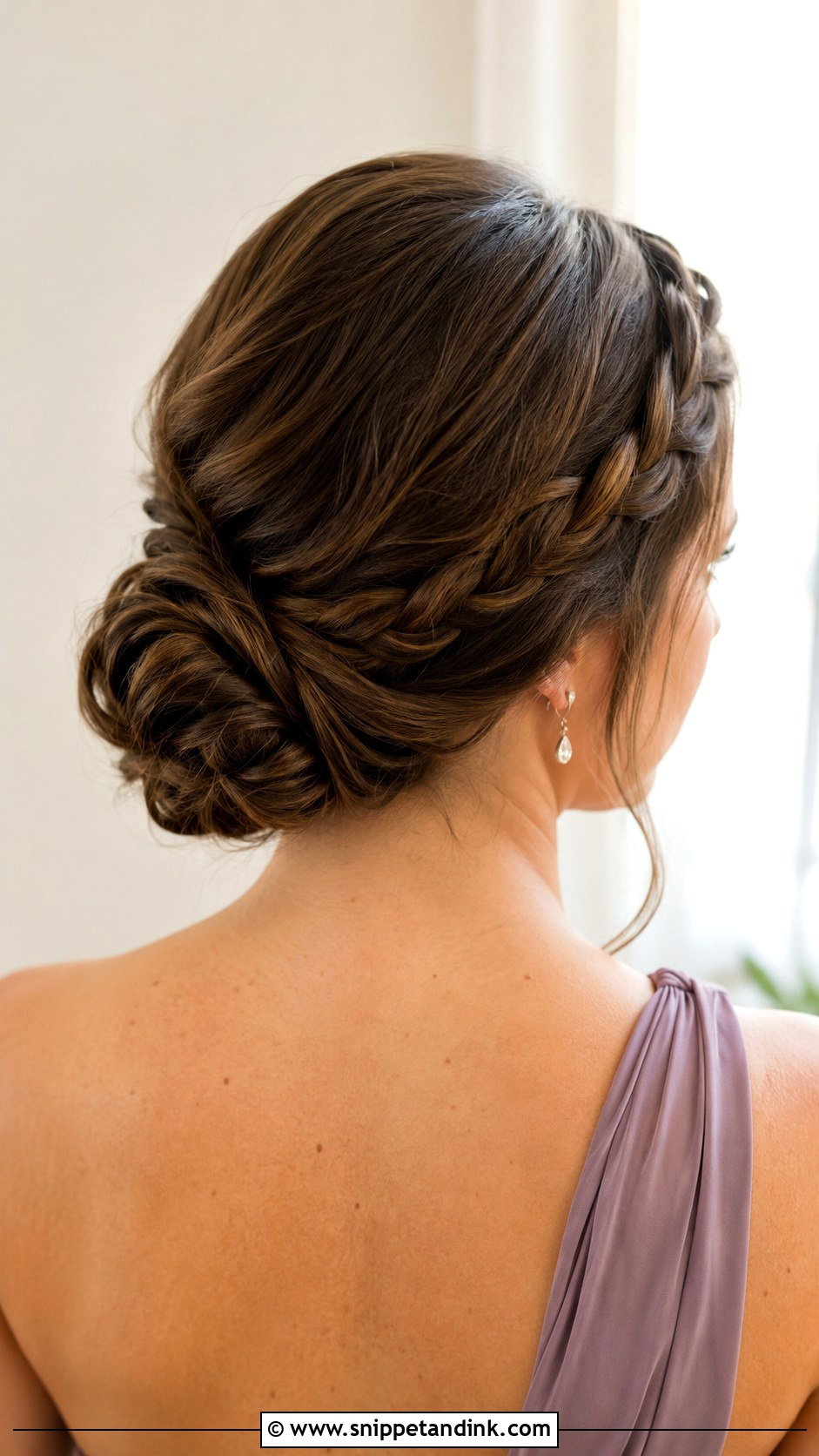 Bridesmaid Braided Chignon - Snippet and Ink - 25 Bridesmaid Braid Hairstyles