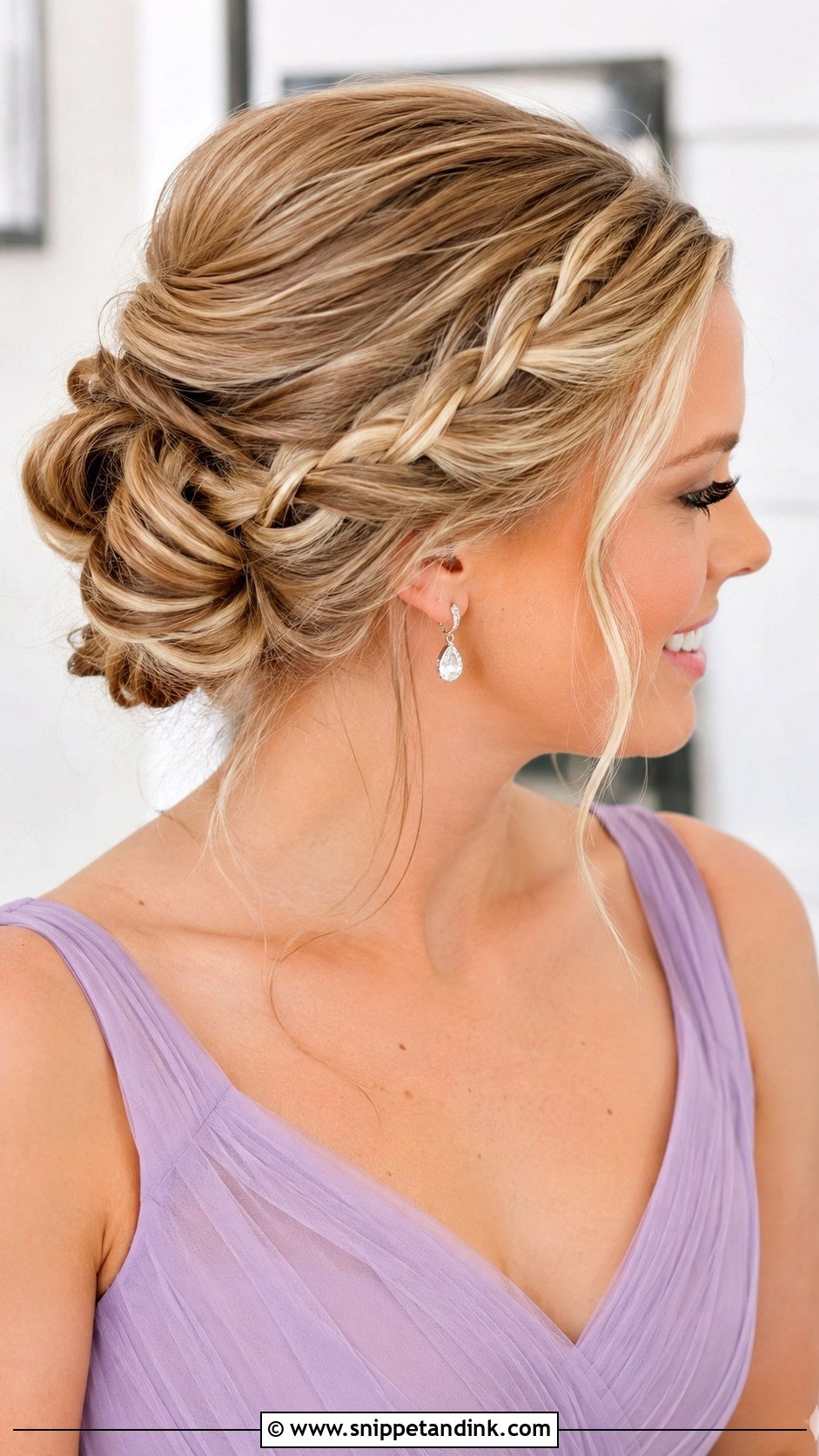 Bridesmaid Braided Chignon - Snippet and Ink - 20 Bridesmaid Braided Hairstyles