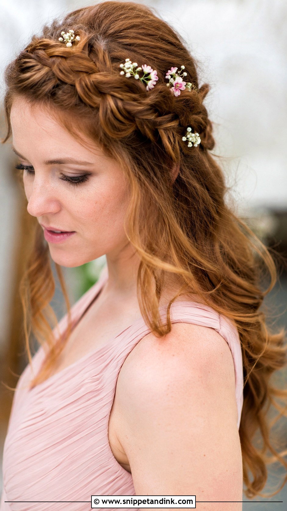 Bridesmaid Braided Crown - Snippet and Ink - 25 Hair for Bridesmaids Ideas