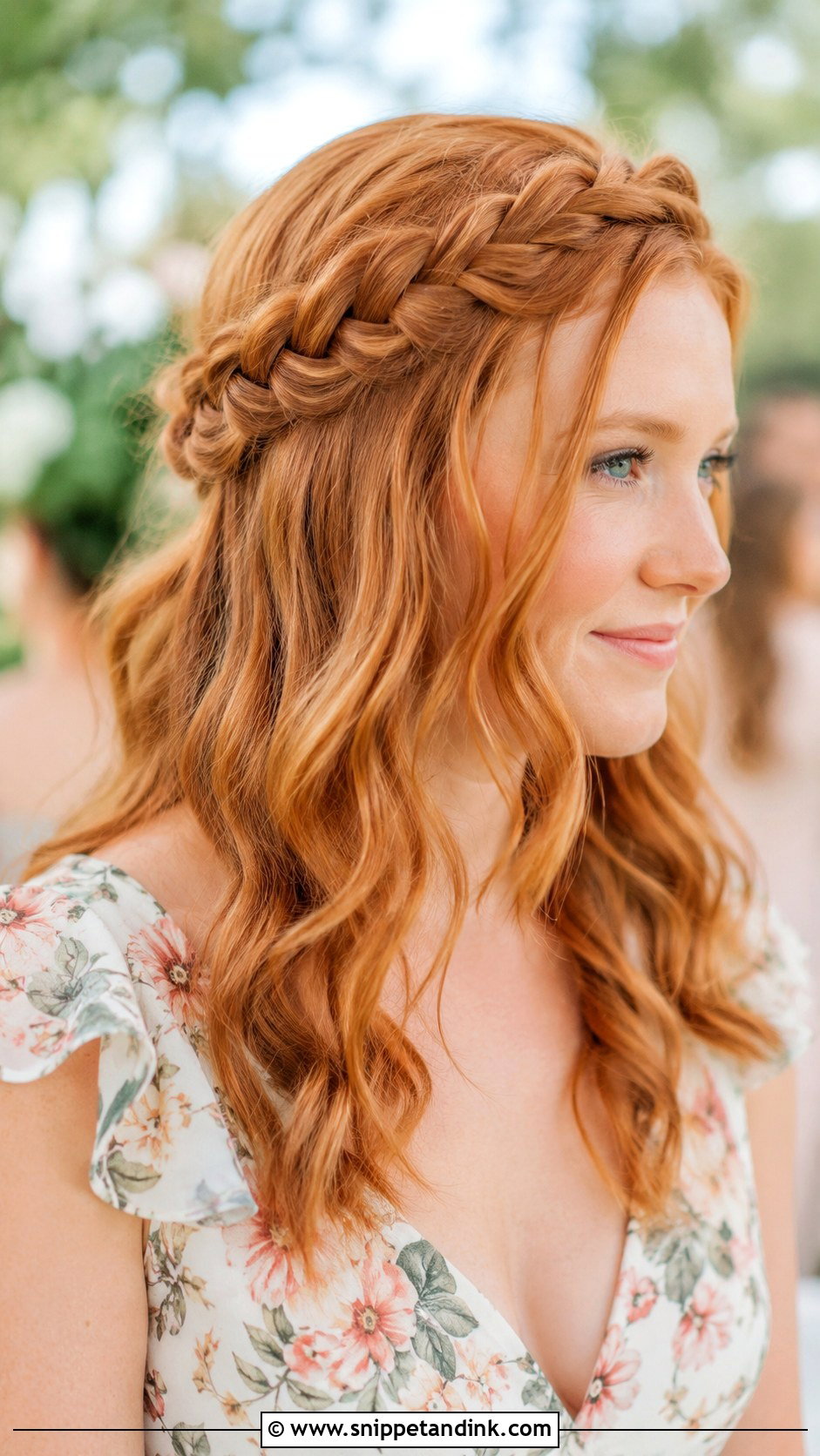 Bridesmaid Braided Crown - Snippet and Ink - 30 Bridesmaid Hair Inspo Ideas