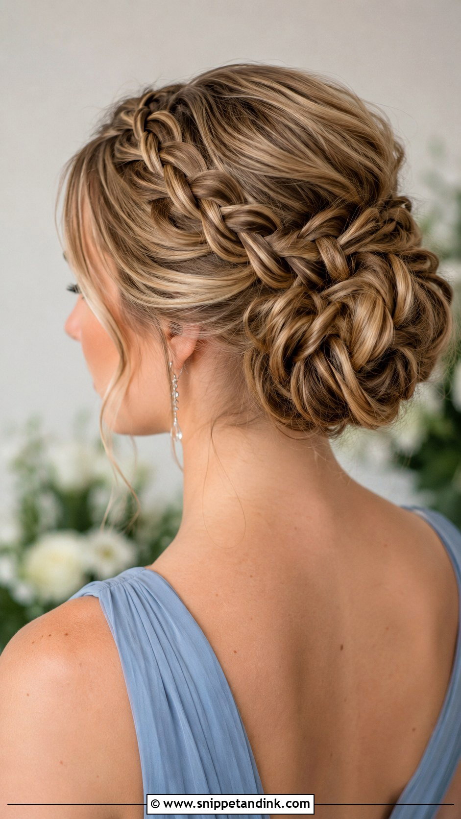 Bridesmaid Braided Crown Updo Tutorial - Snippet and Ink - 20 Bridesmaid Hair Tutorial Ideas