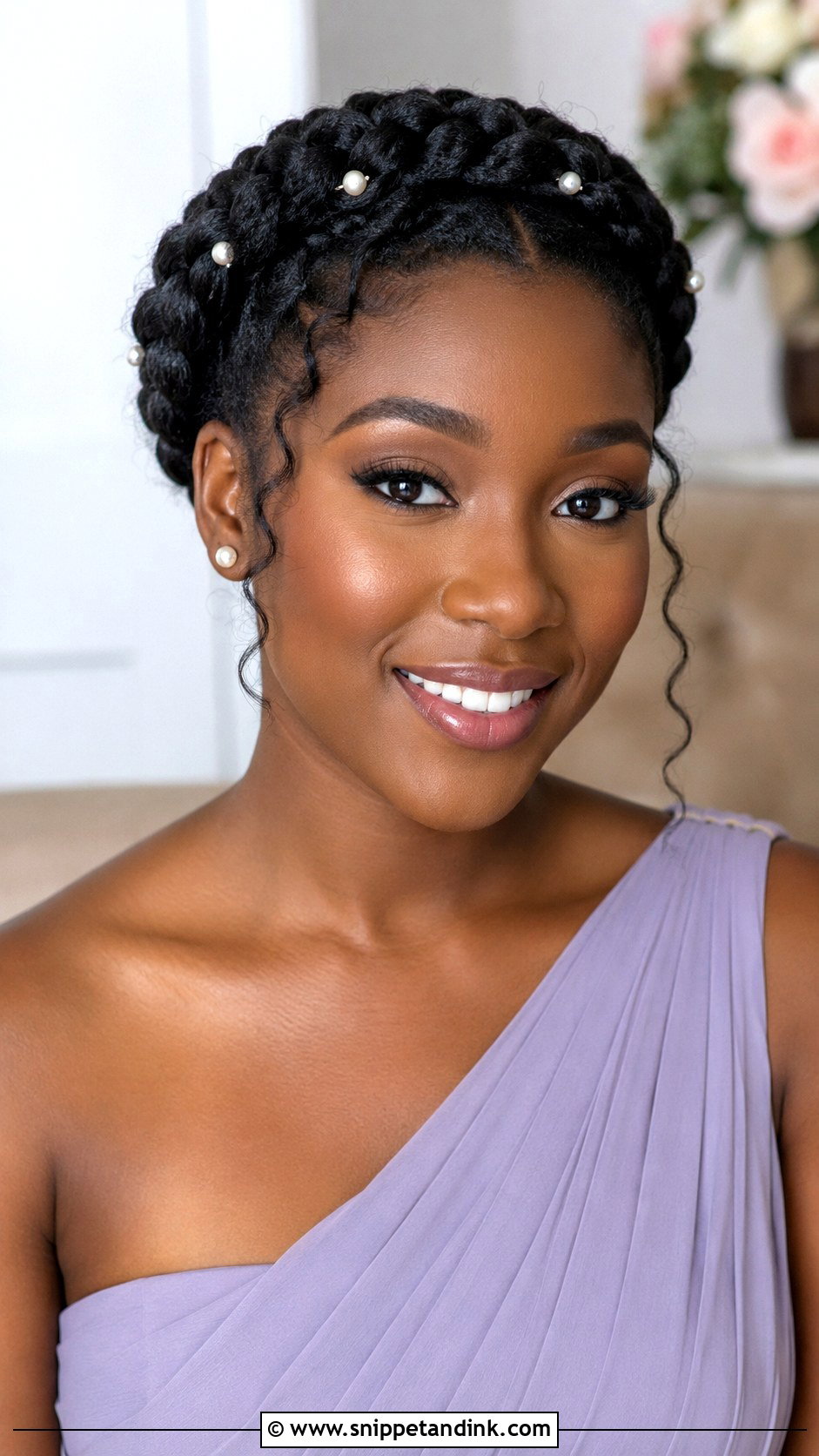 Bridesmaid Braided Crown - Snippet and Ink - 20 Bridesmaid Hairstyles for Black Women