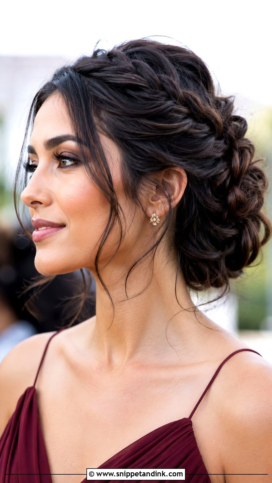 Bridesmaid Braided Updo - Snippet and Ink - 25 Bridesmaid Braid Hairstyles