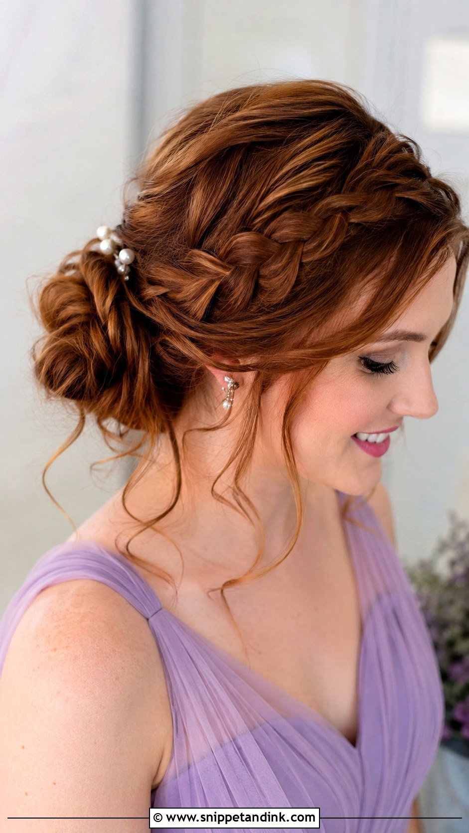 Bridesmaid Braided Updo - Snippet and Ink - 35 Bridesmaids Hairstyles