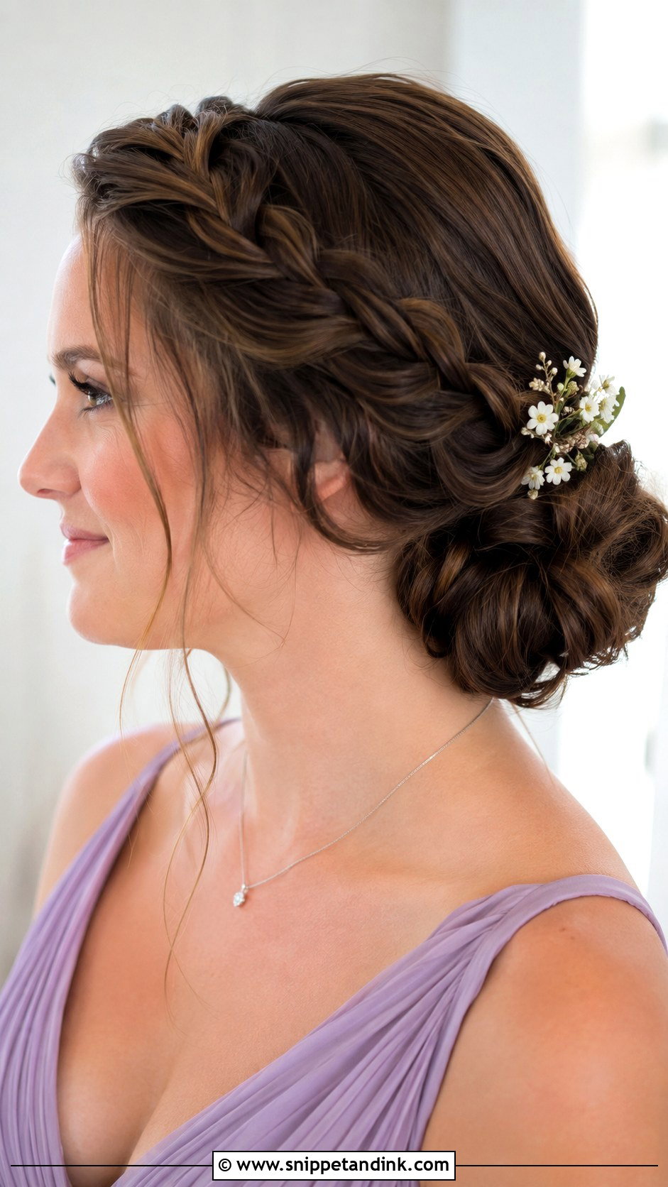 Bridesmaid Braided Updo - Snippet and Ink - 20 Hairstyles for Wedding Bridesmaid