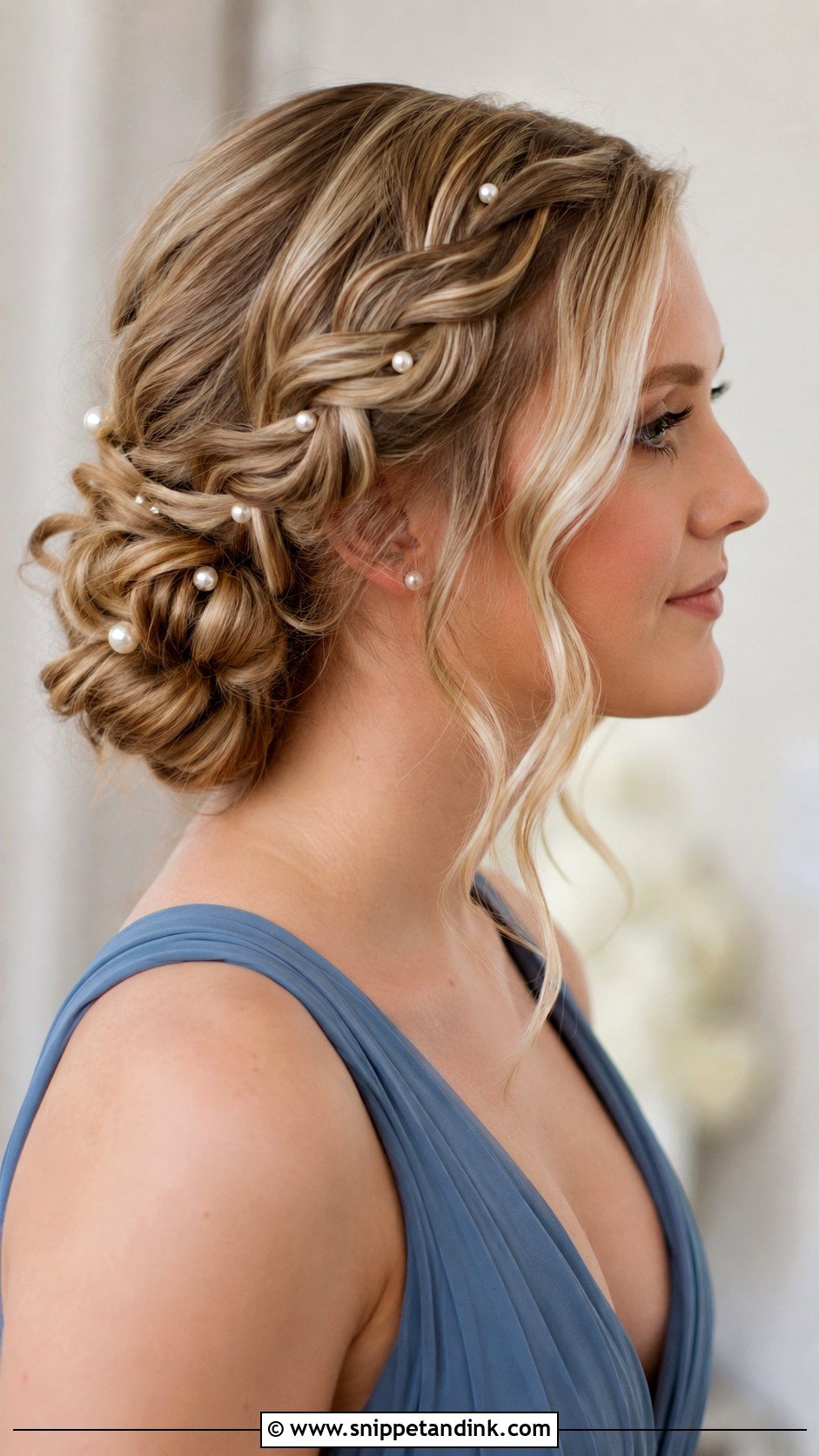 Bridesmaid Braids With Pearls - Snippet and Ink - 20 Bridesmaid Hairstyles Braids