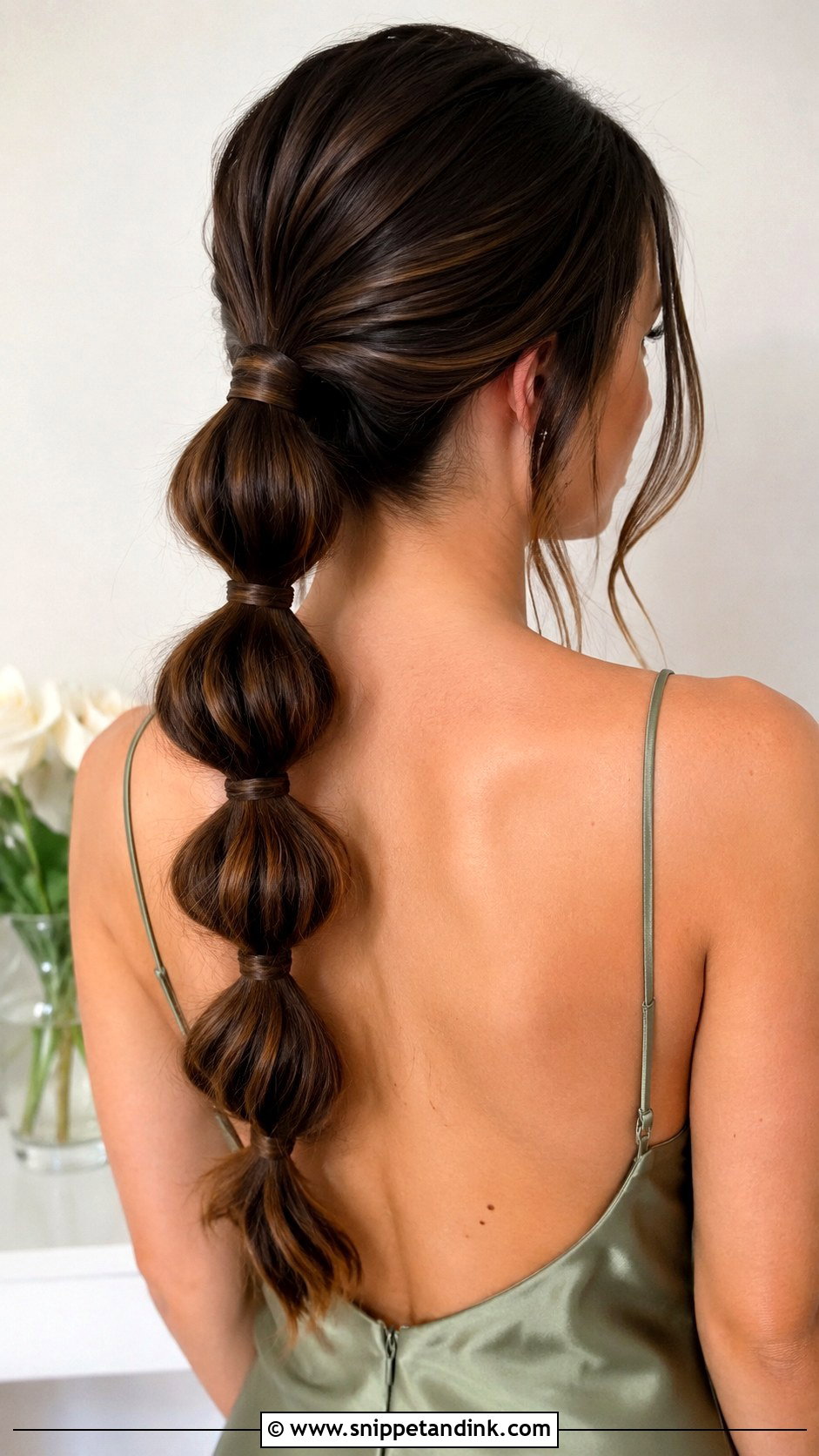 Bridesmaid Bubble Braid Ponytail - Snippet and Ink - 20 Bridesmaid Braided Hairstyles