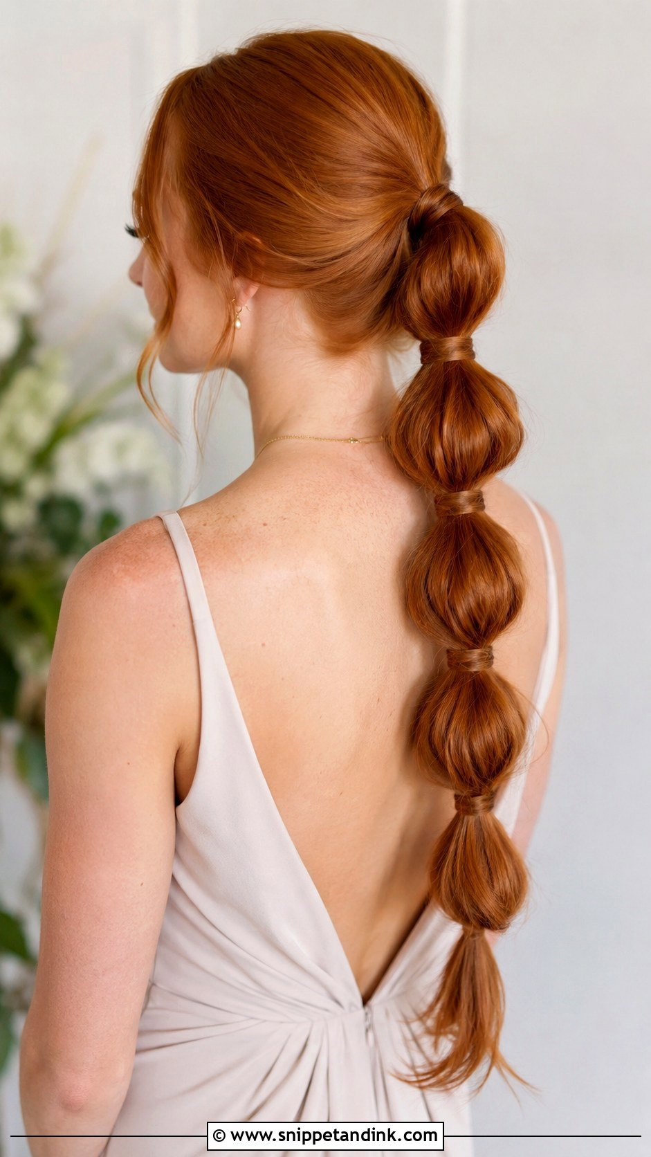 Bridesmaid Bubble Ponytail - Snippet and Ink - 25 Bridal Party Hair Ideas