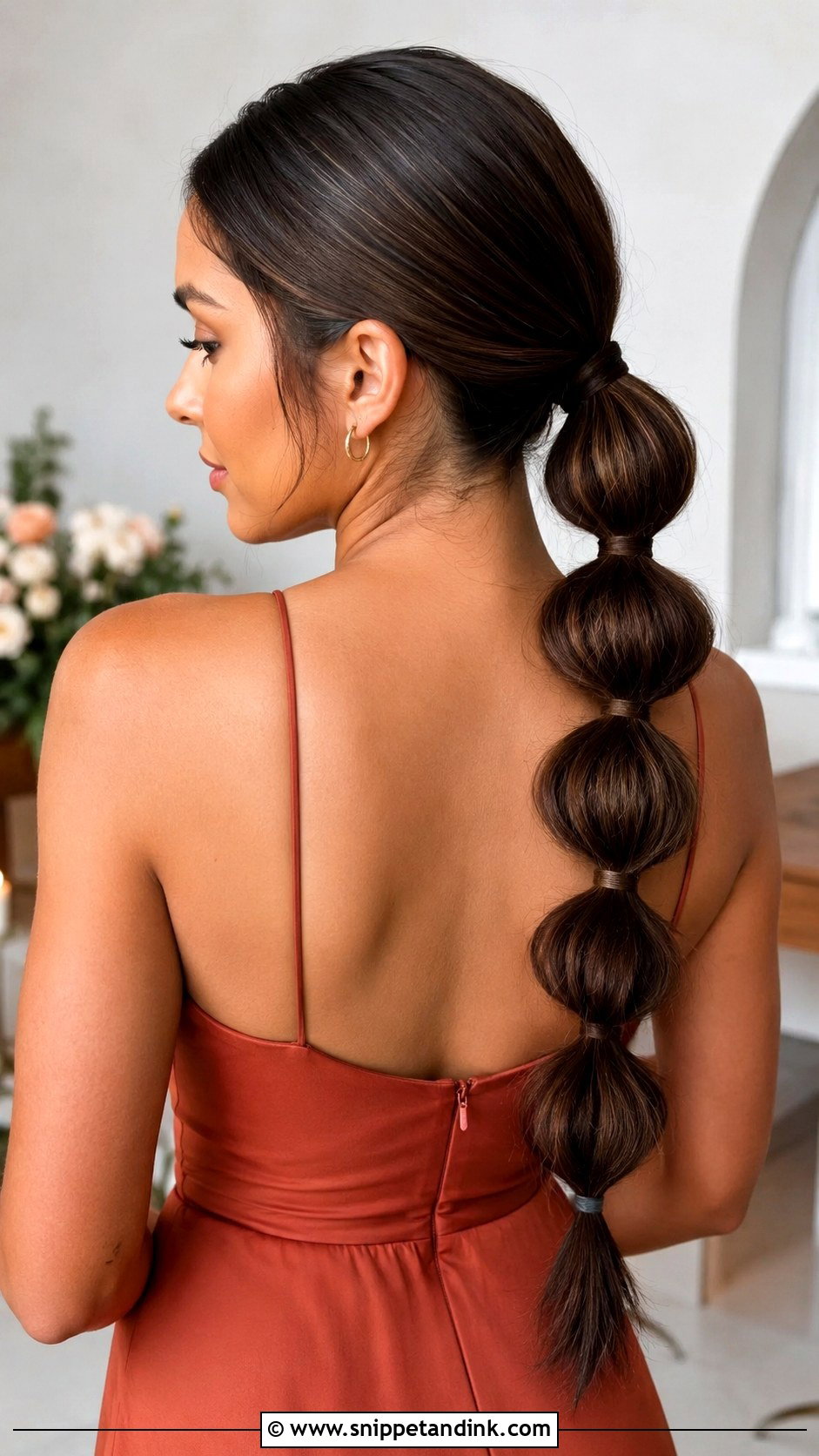 Bridesmaid Bubble Ponytail - Snippet and Ink - 35 Bridesmaids Hairstyles