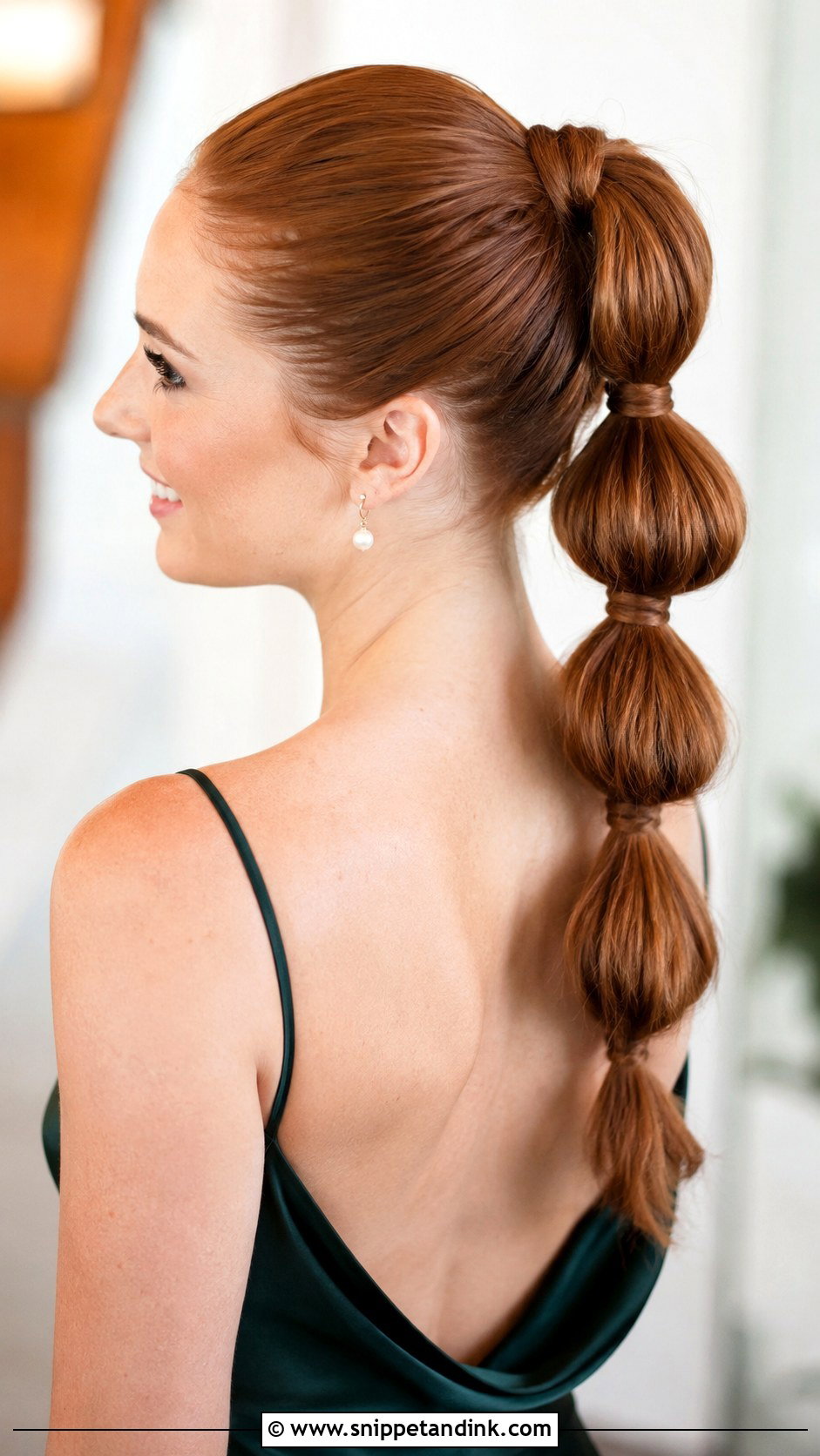 Bridesmaid Bubble Ponytail Updo - Snippet and Ink - 25 Bridesmaid Hair Up Ideas